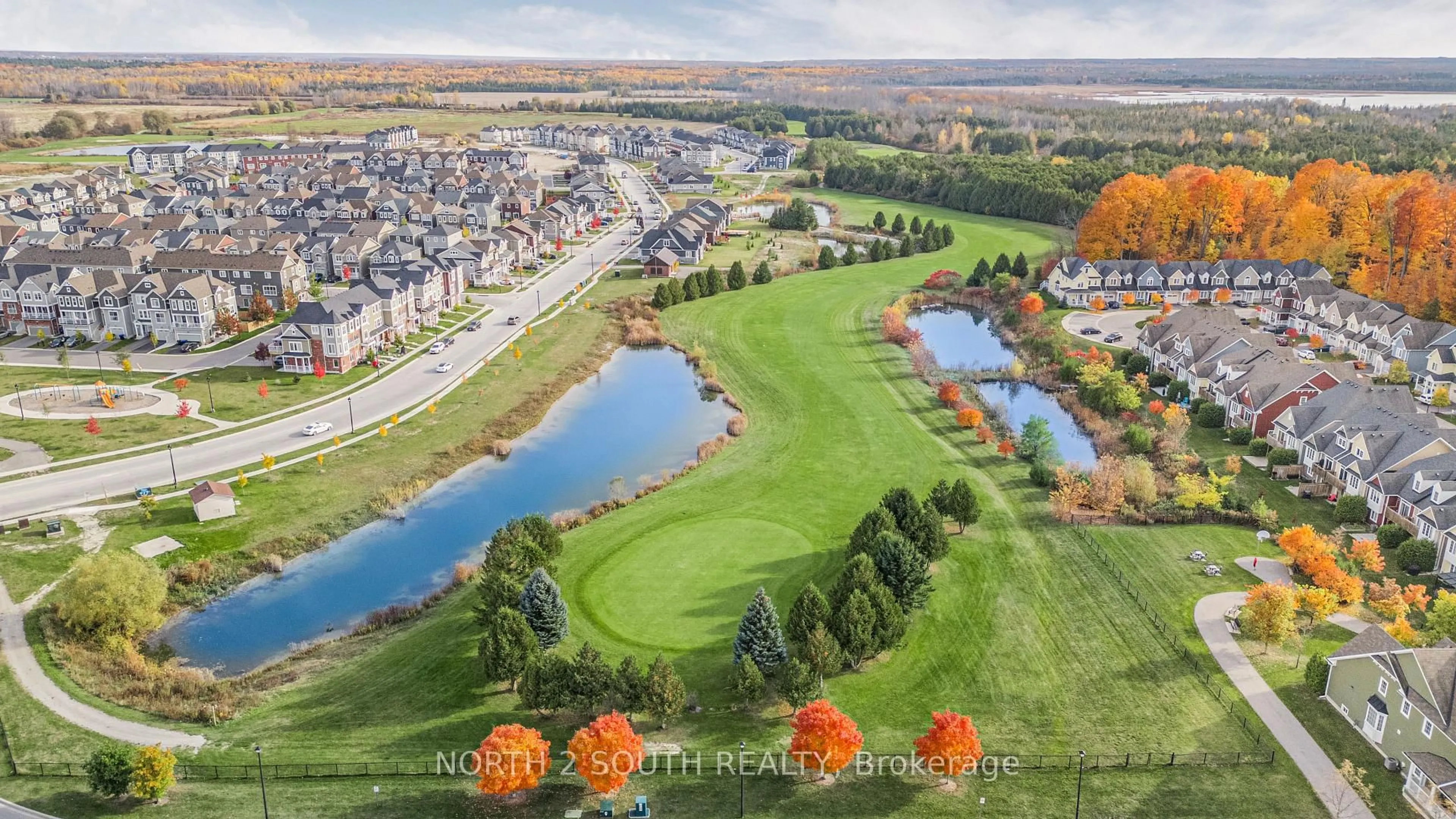 A pic from outside/outdoor area/front of a property/back of a property/a pic from drone, water/lake/river/ocean view for 11 Lana Circ, Wasaga Beach Ontario L9Z 0L2