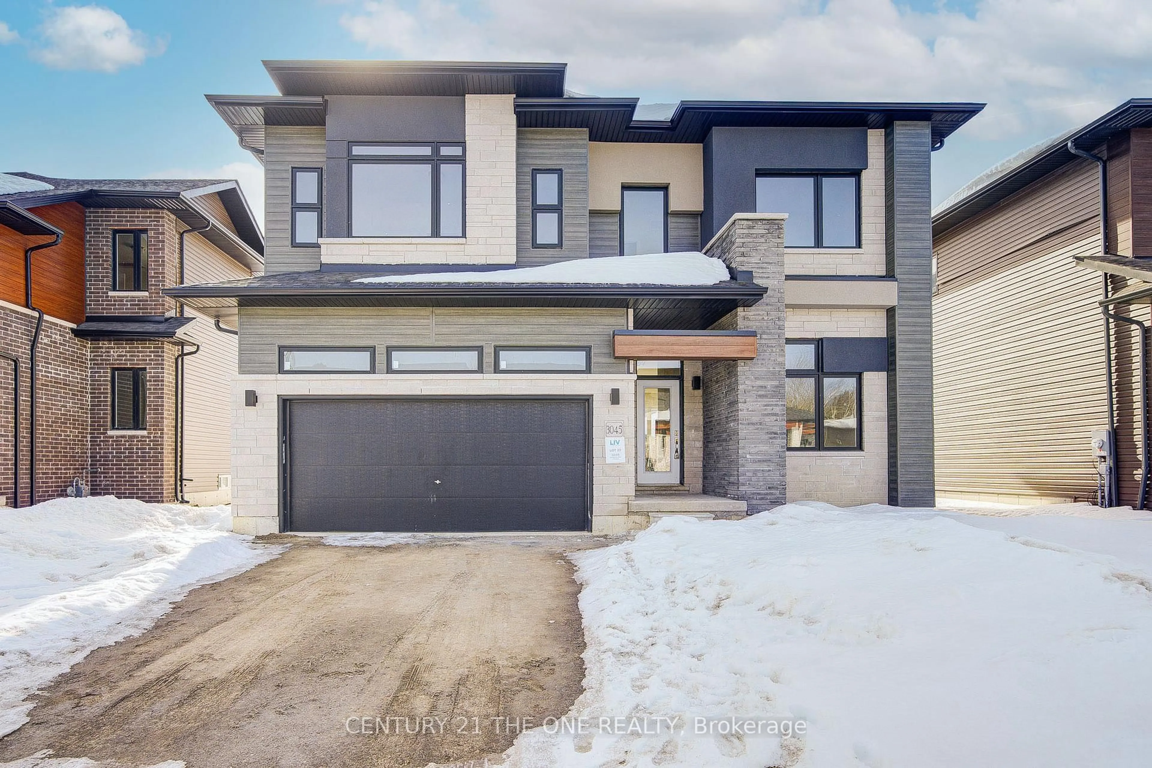 Home with brick exterior material, street for 3045 Sandy Acre, Severn Ontario L3V 8P9
