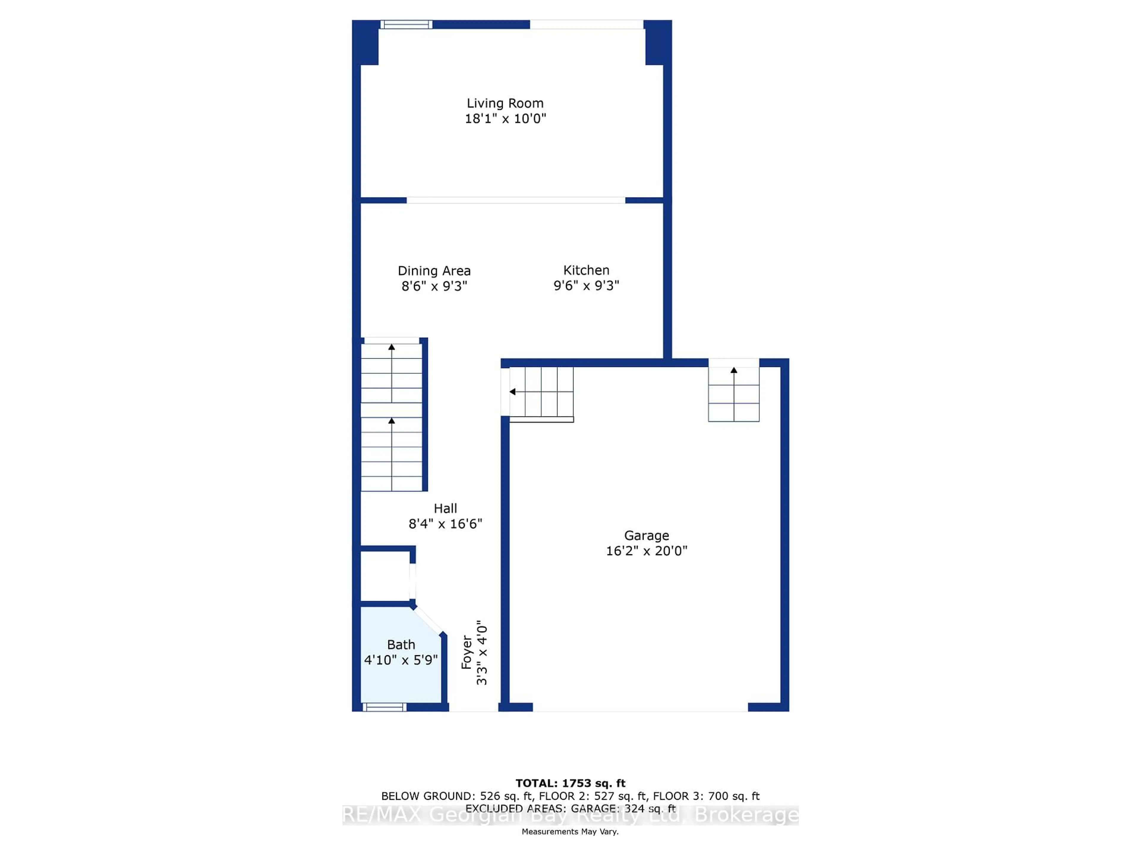 Floor plan for 972 Cook Dr, Midland Ontario L4R 0E4