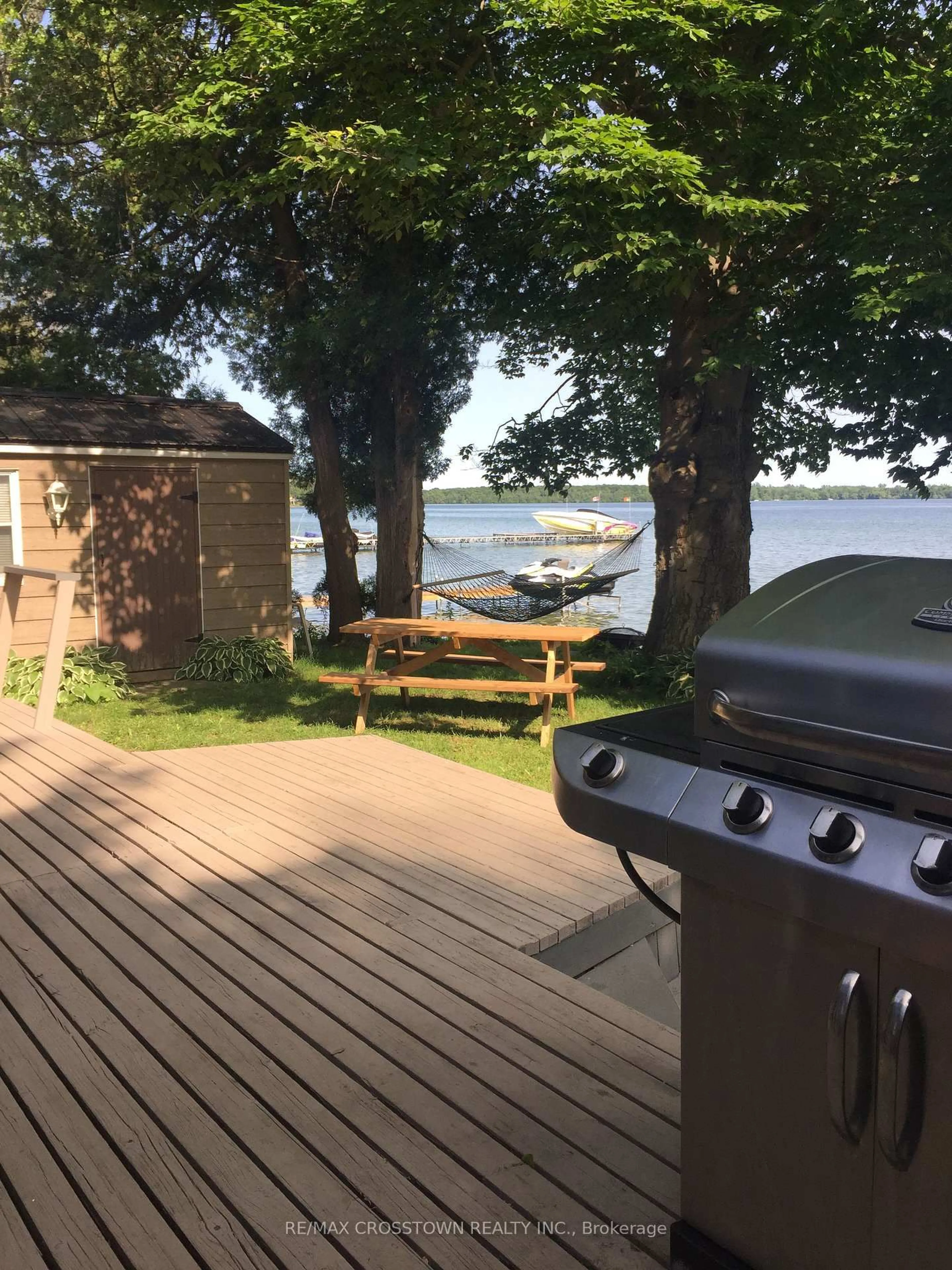 Patio, water/lake/river/ocean view for 4705 ANDERSON Ave, Ramara Ontario L3V 6H7