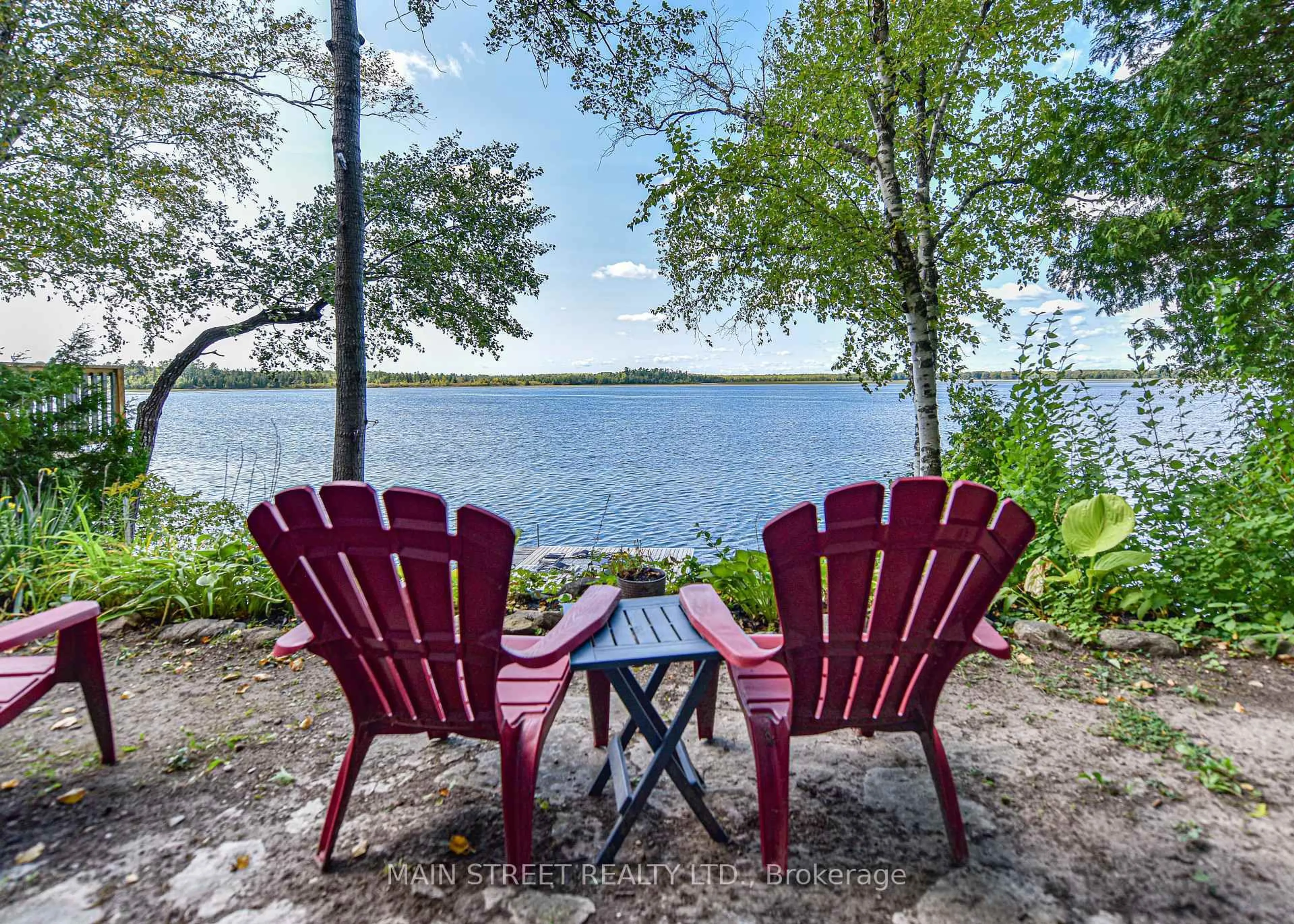 Patio, water/lake/river/ocean view for 1316 Black Beach Lane, Ramara Ontario L0K 1B0