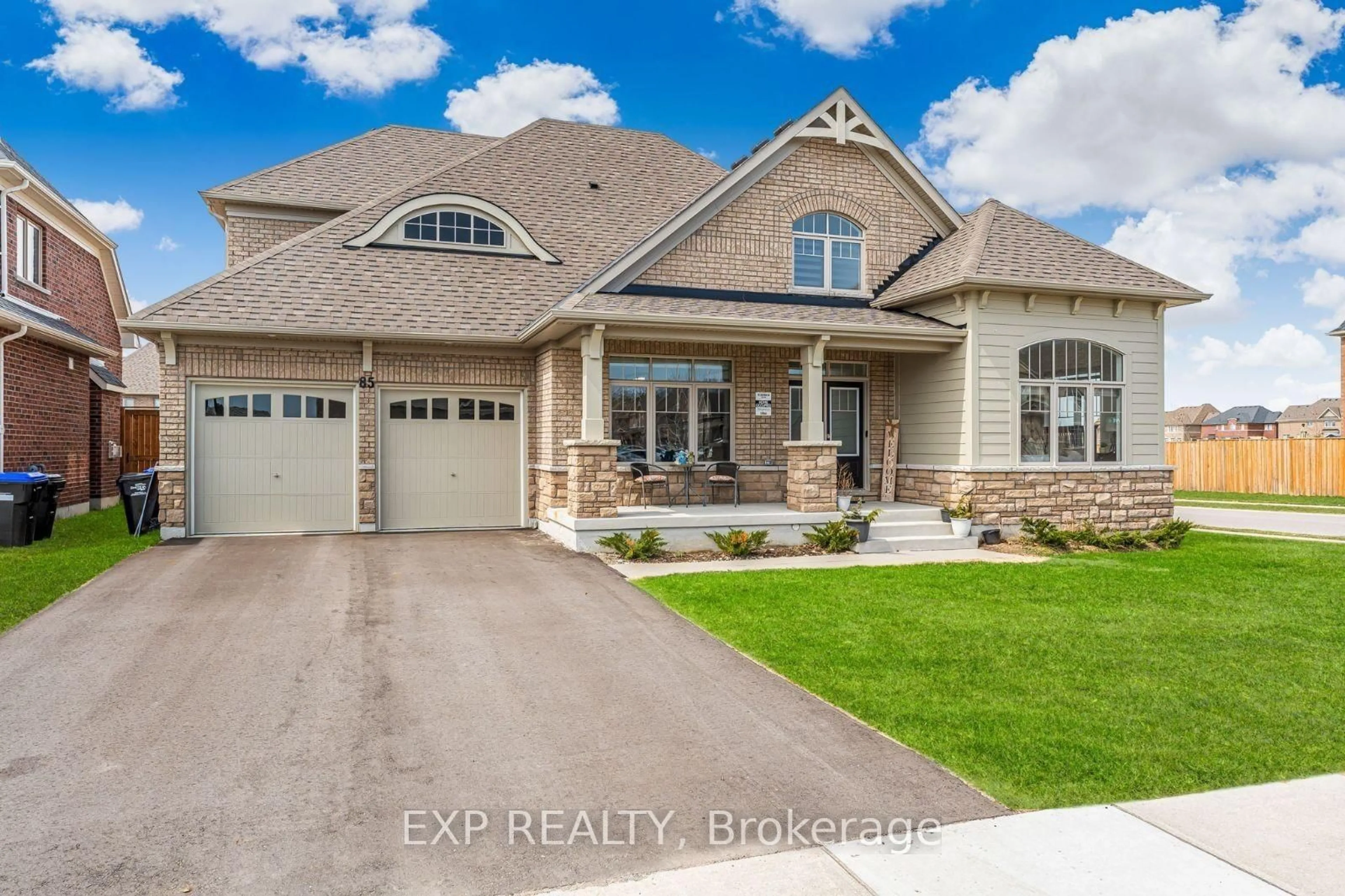 Home with brick exterior material, street for 85 Redmond Cres, Springwater Ontario L9X 1Z8