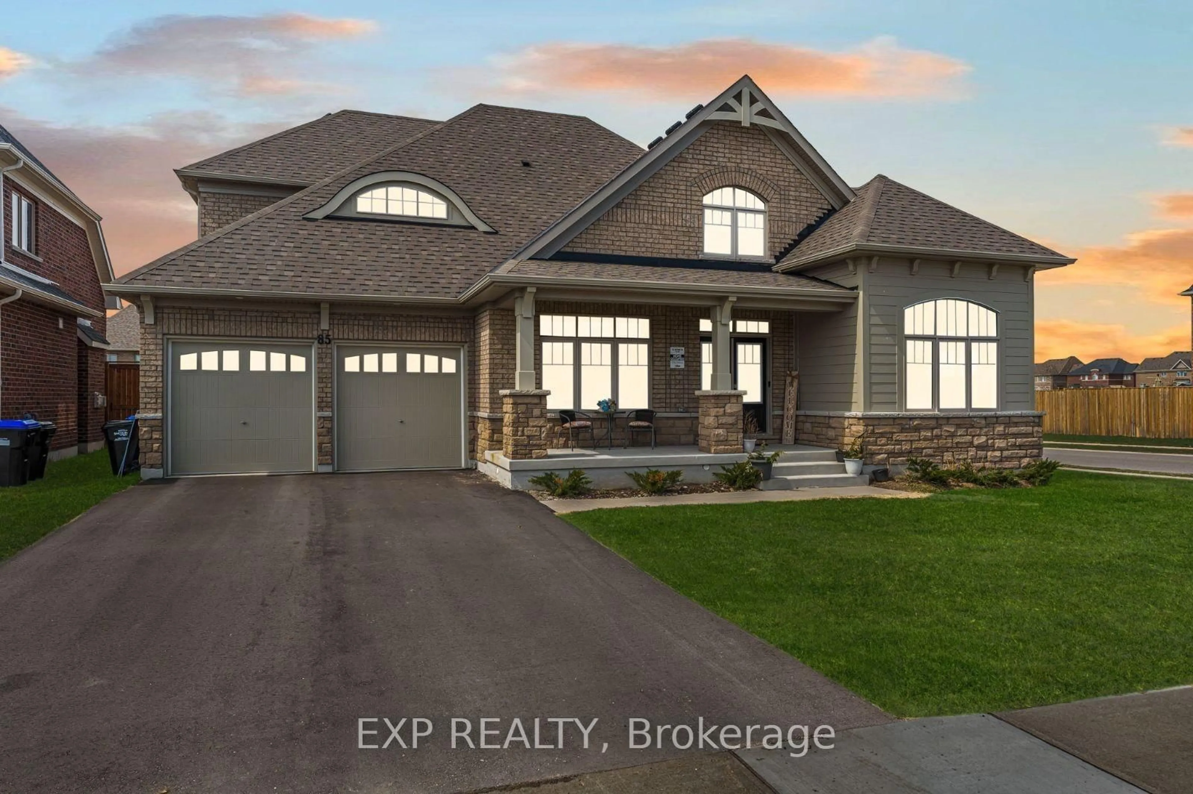 Home with brick exterior material, street for 85 Redmond Cres, Springwater Ontario L9X 1Z8