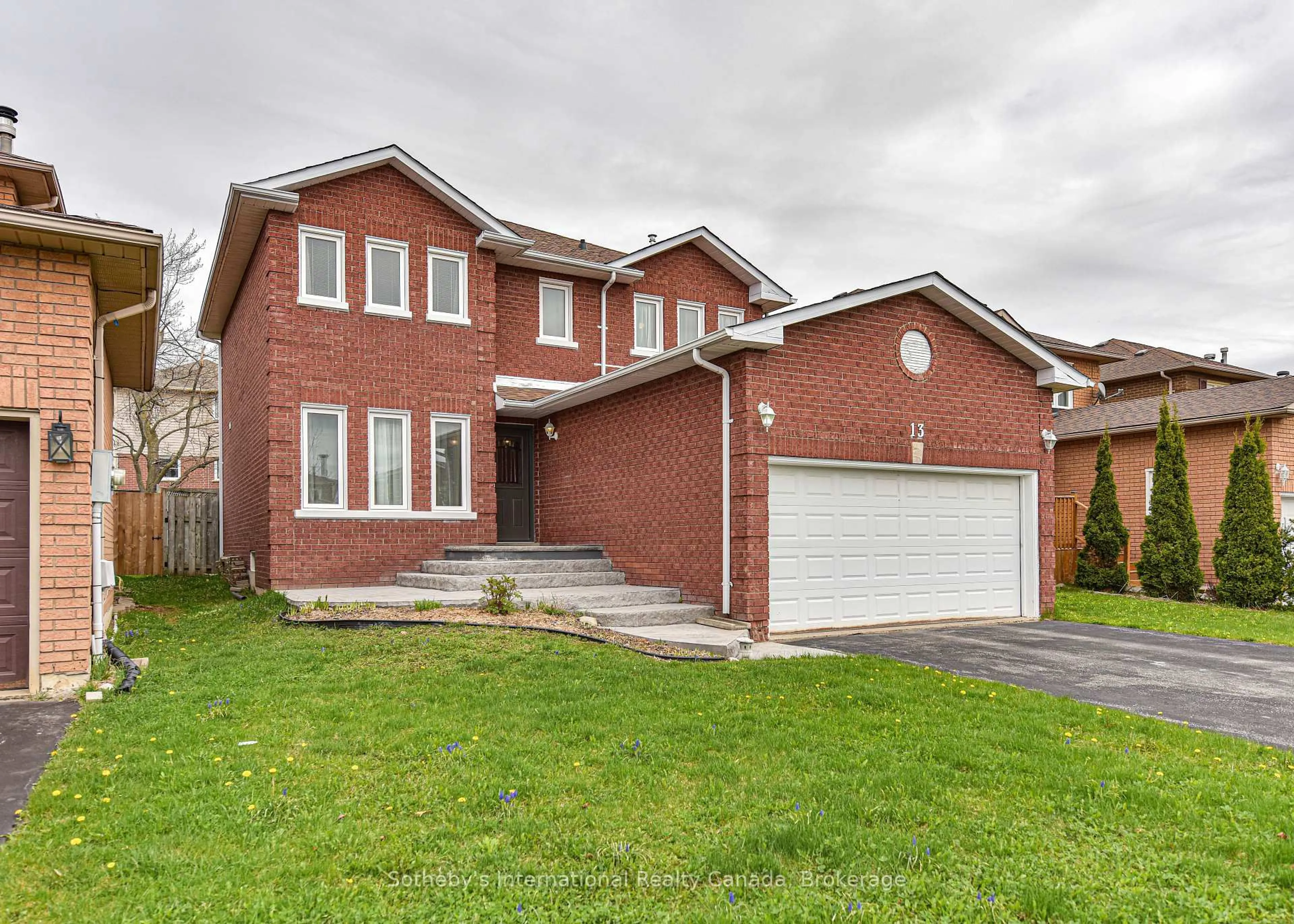 Home with brick exterior material, street for 13 Burke Dr, Barrie Ontario L4N 7J3