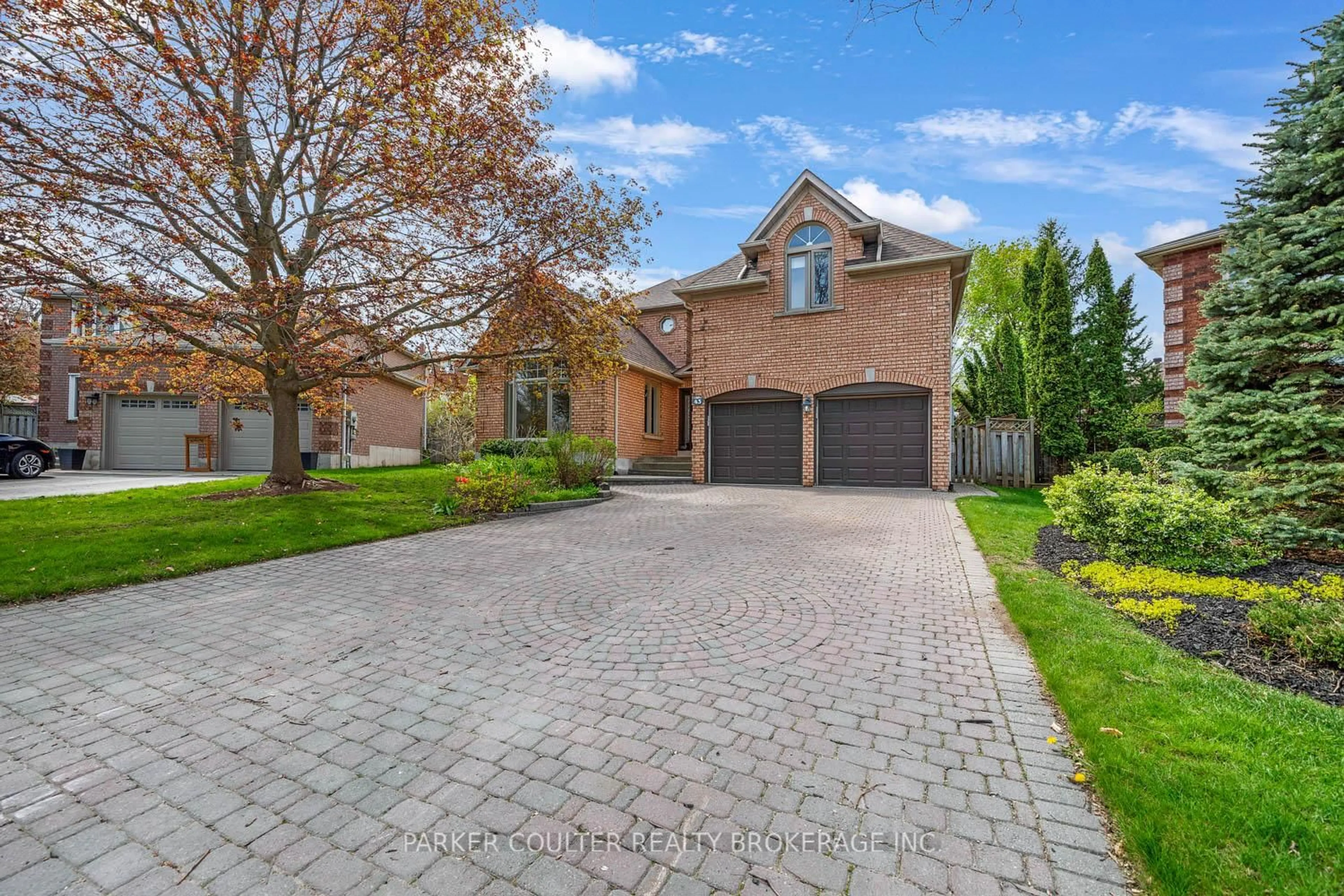 Home with brick exterior material, street for 43 Falling Brook Dr, Barrie Ontario L4N 7E9
