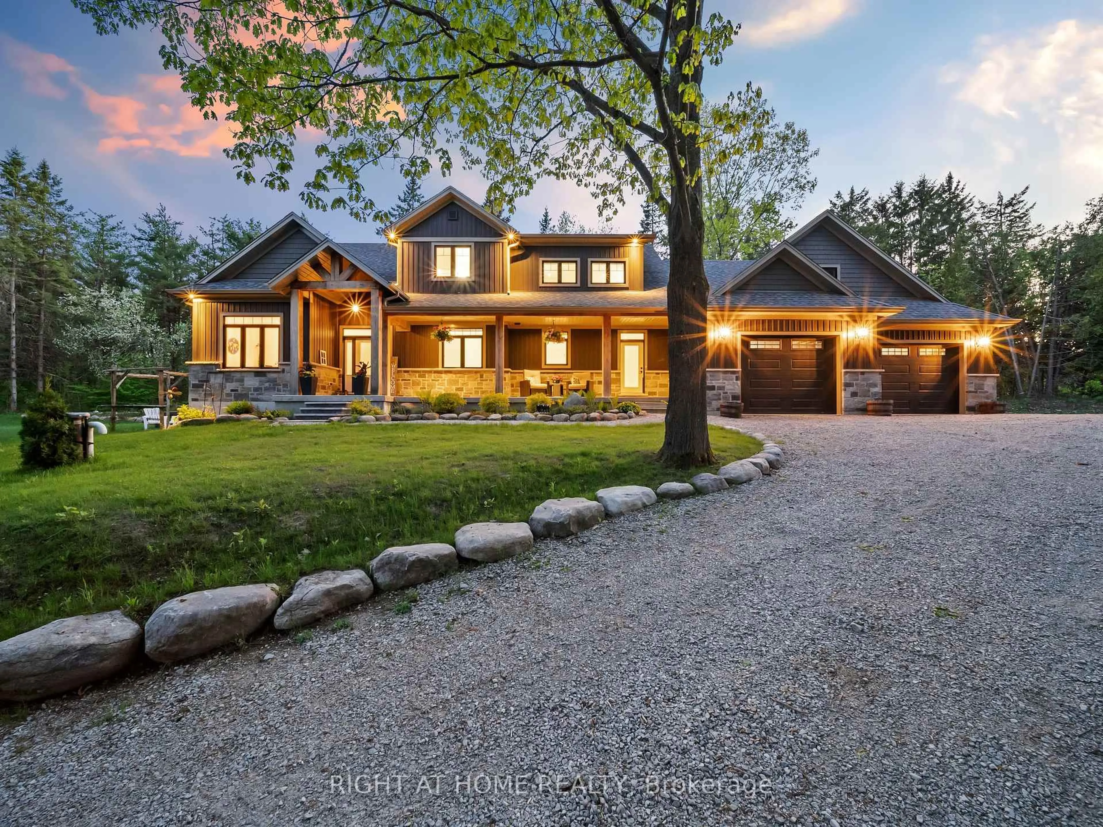 Home with brick exterior material, street for 4008 Wainman Line, Severn Ontario L3V 7C4