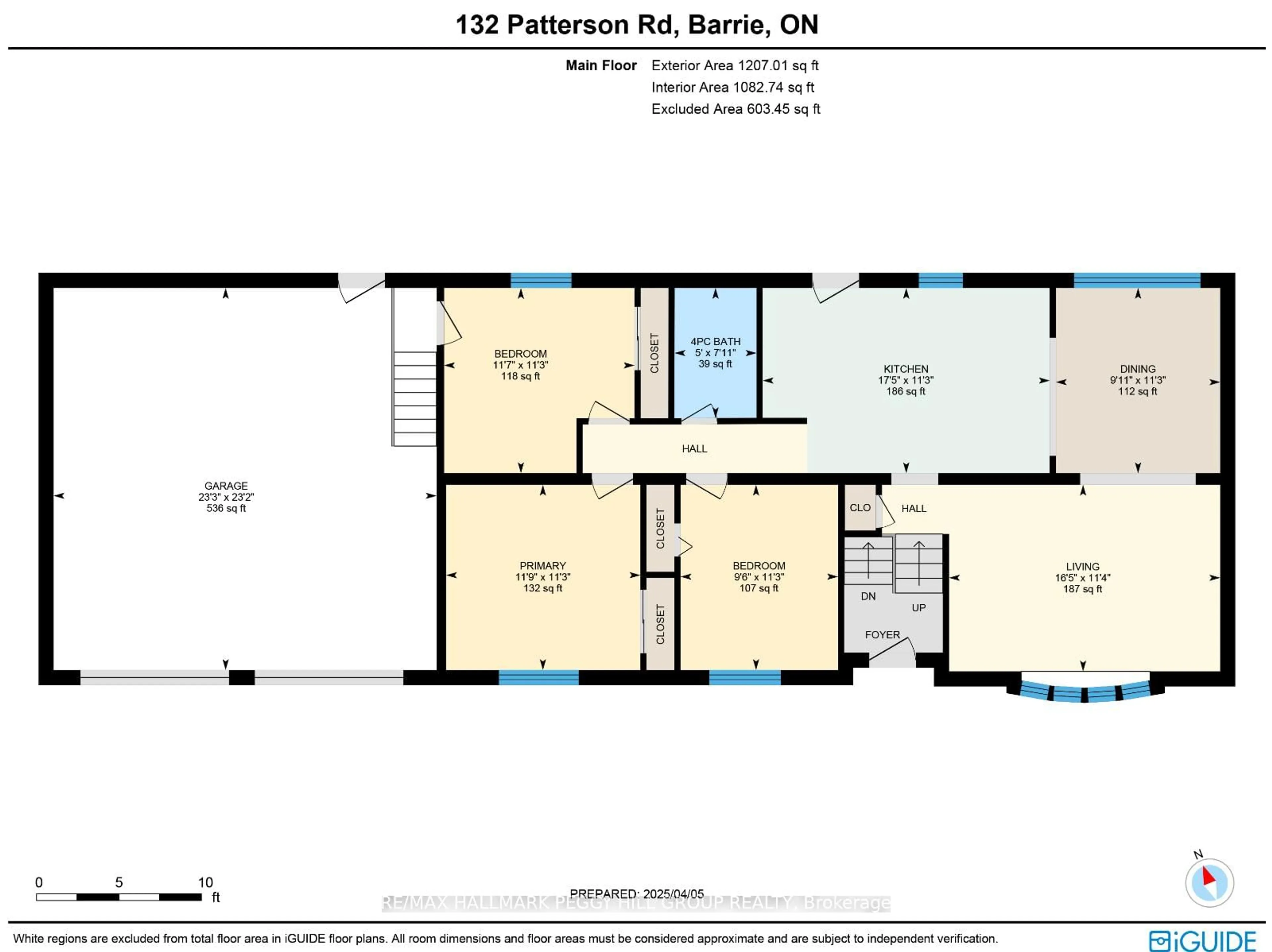 Floor plan for 132 Patterson Rd, Barrie Ontario L4N 3W4