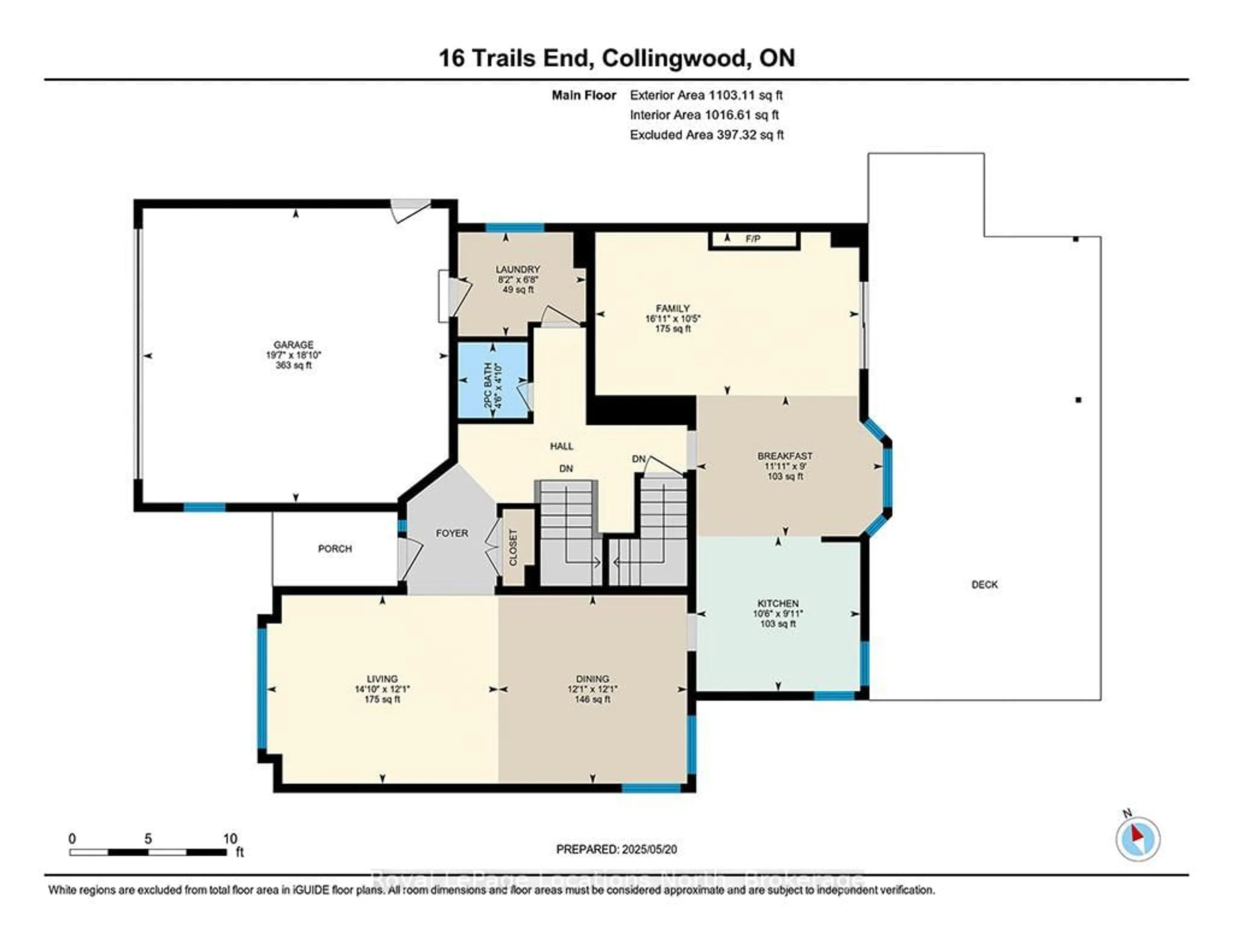 Floor plan for 16 Trails End, Collingwood Ontario L9Y 5B1