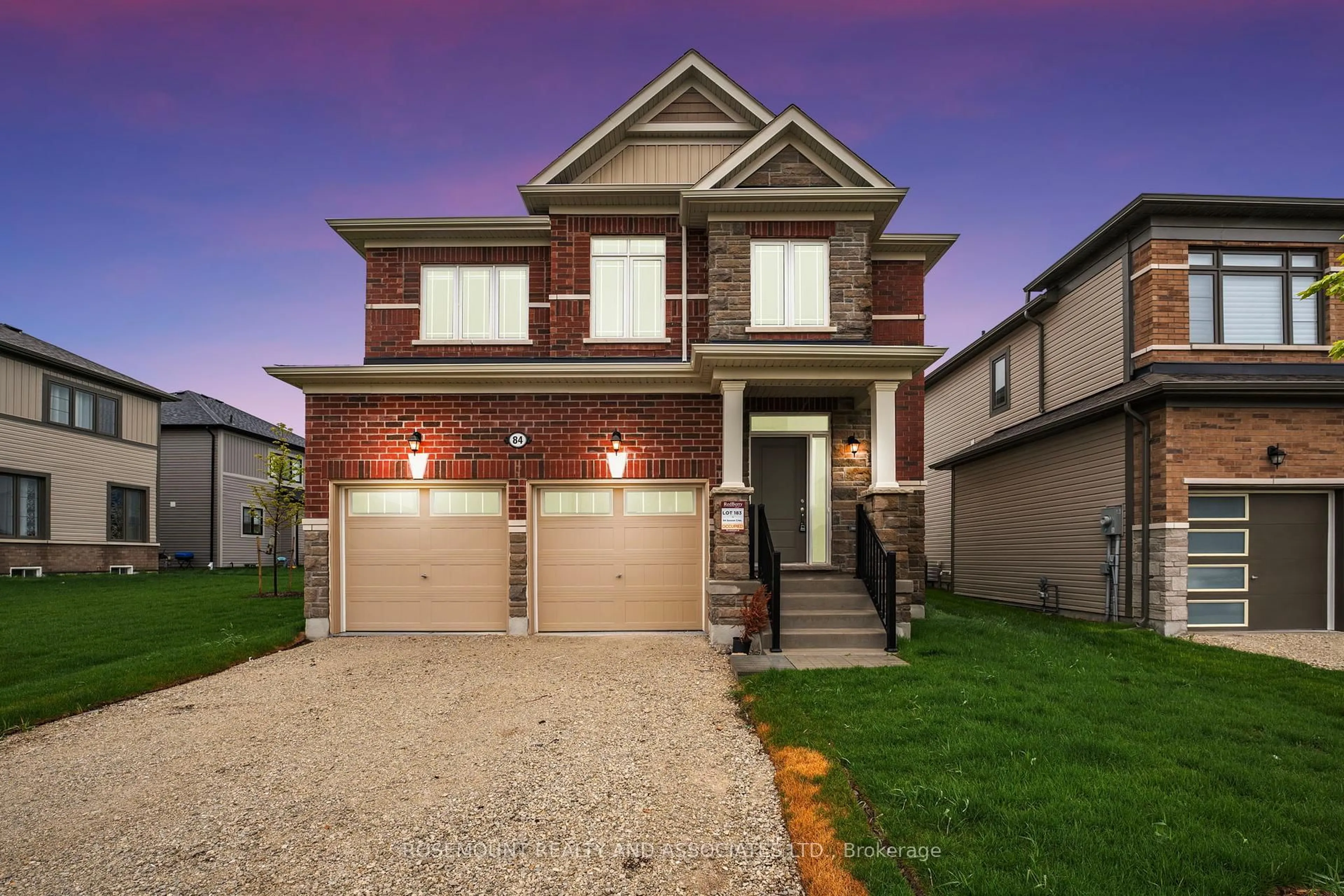 Home with brick exterior material, street for 84 Season Cres, Wasaga Beach Ontario L9Z 1J7