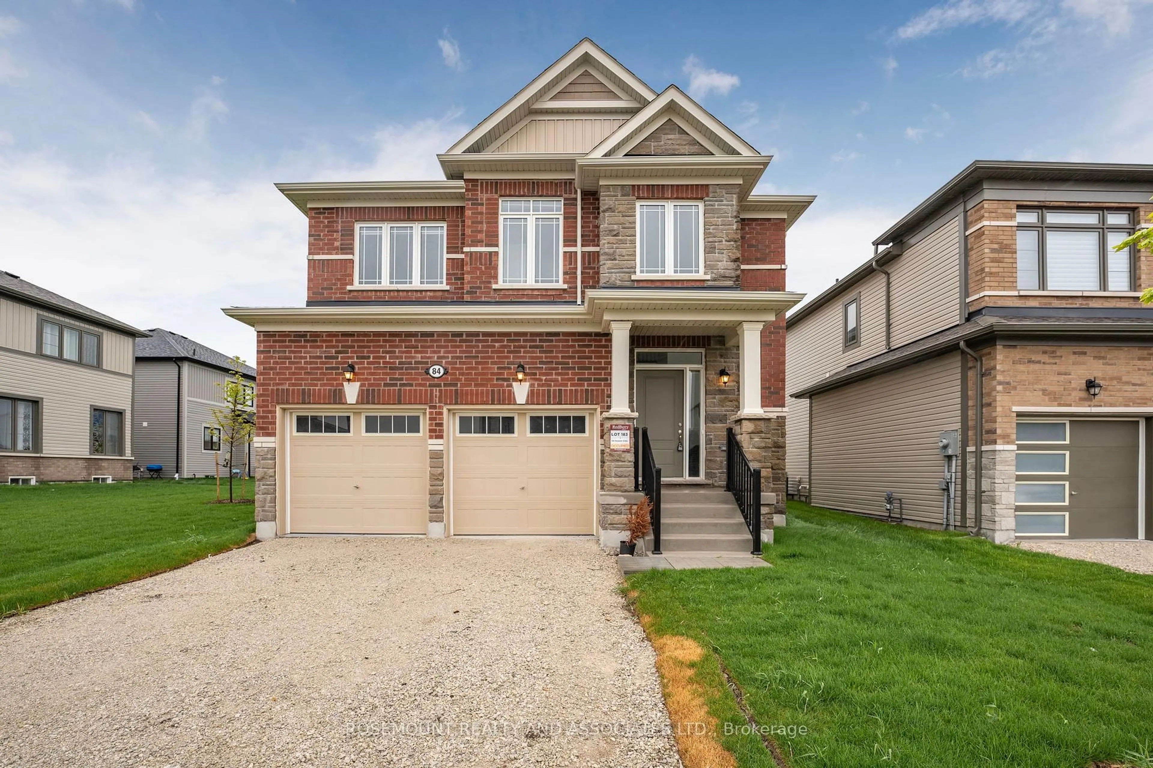 Home with brick exterior material, street for 84 Season Cres, Wasaga Beach Ontario L9Z 1J7