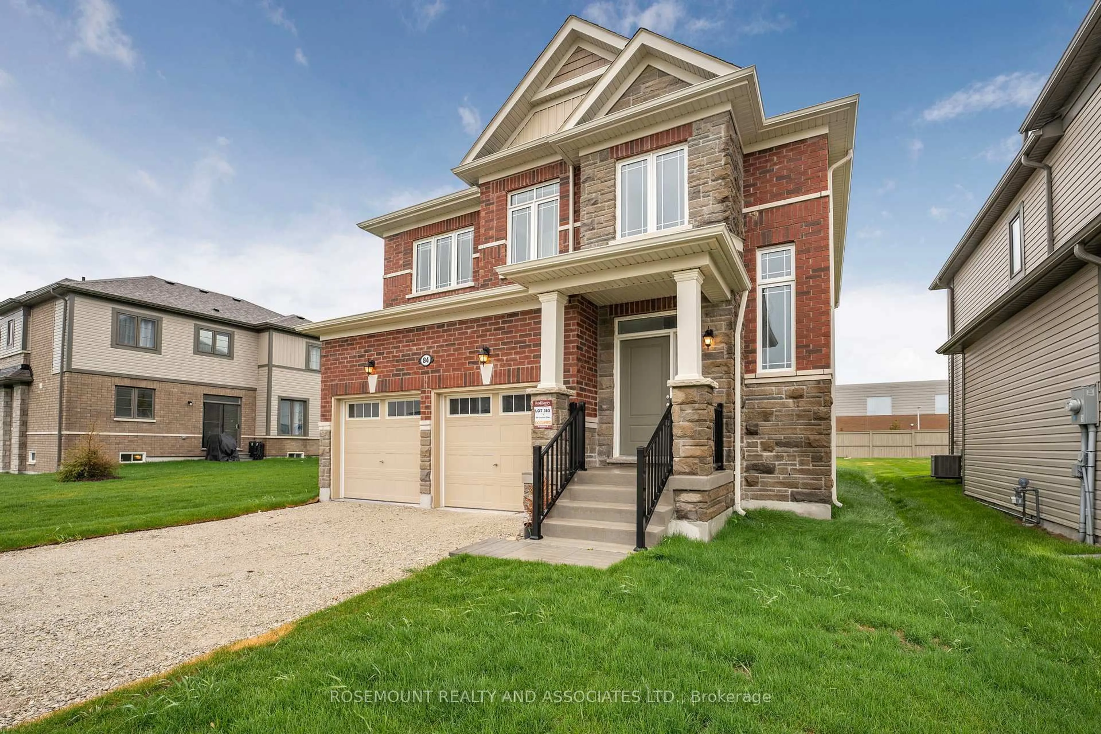 Home with brick exterior material, street for 84 Season Cres, Wasaga Beach Ontario L9Z 1J7