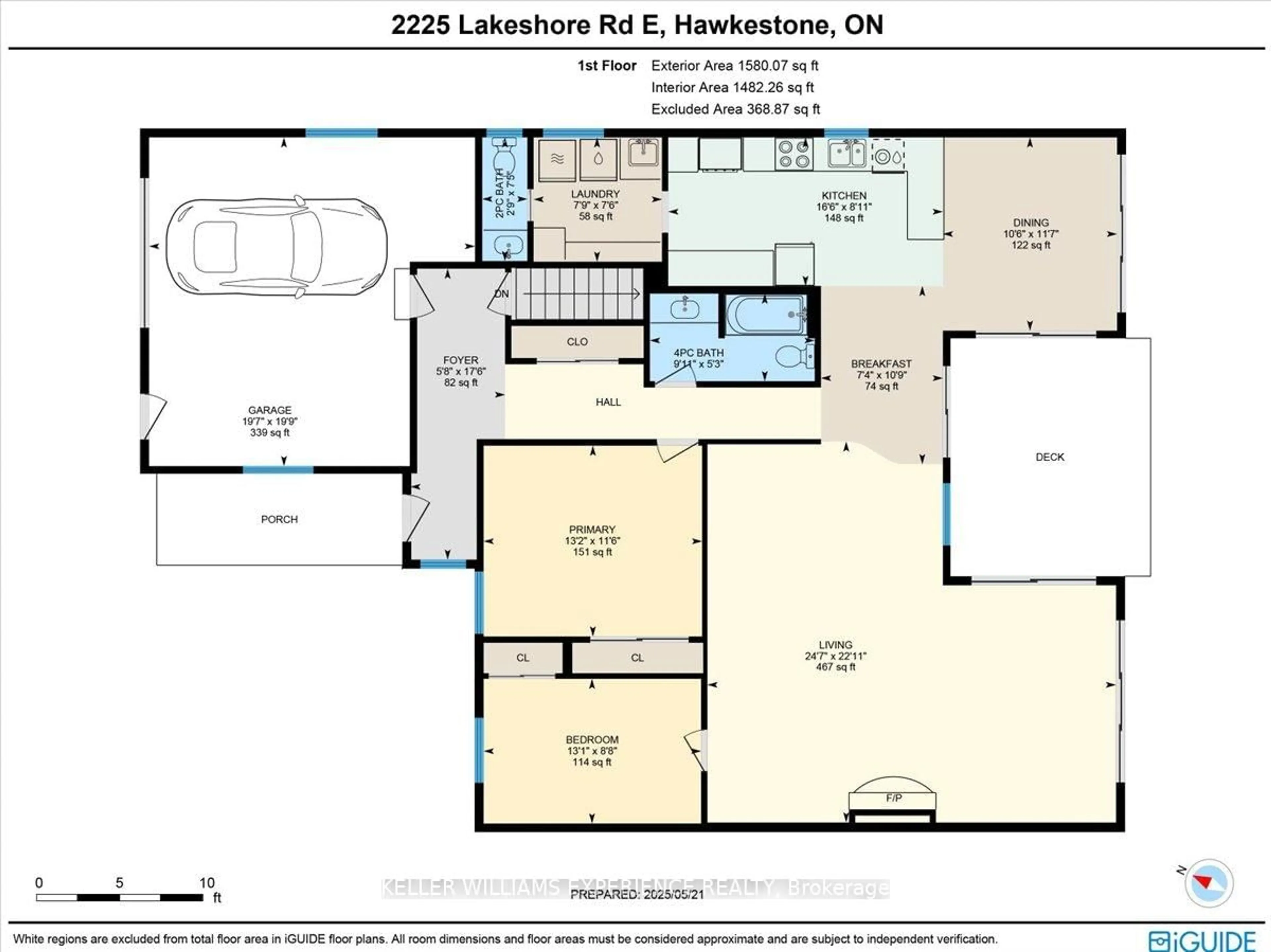Floor plan for 2225 Lakeshore Rd, Oro-Medonte Ontario L0L 1T0