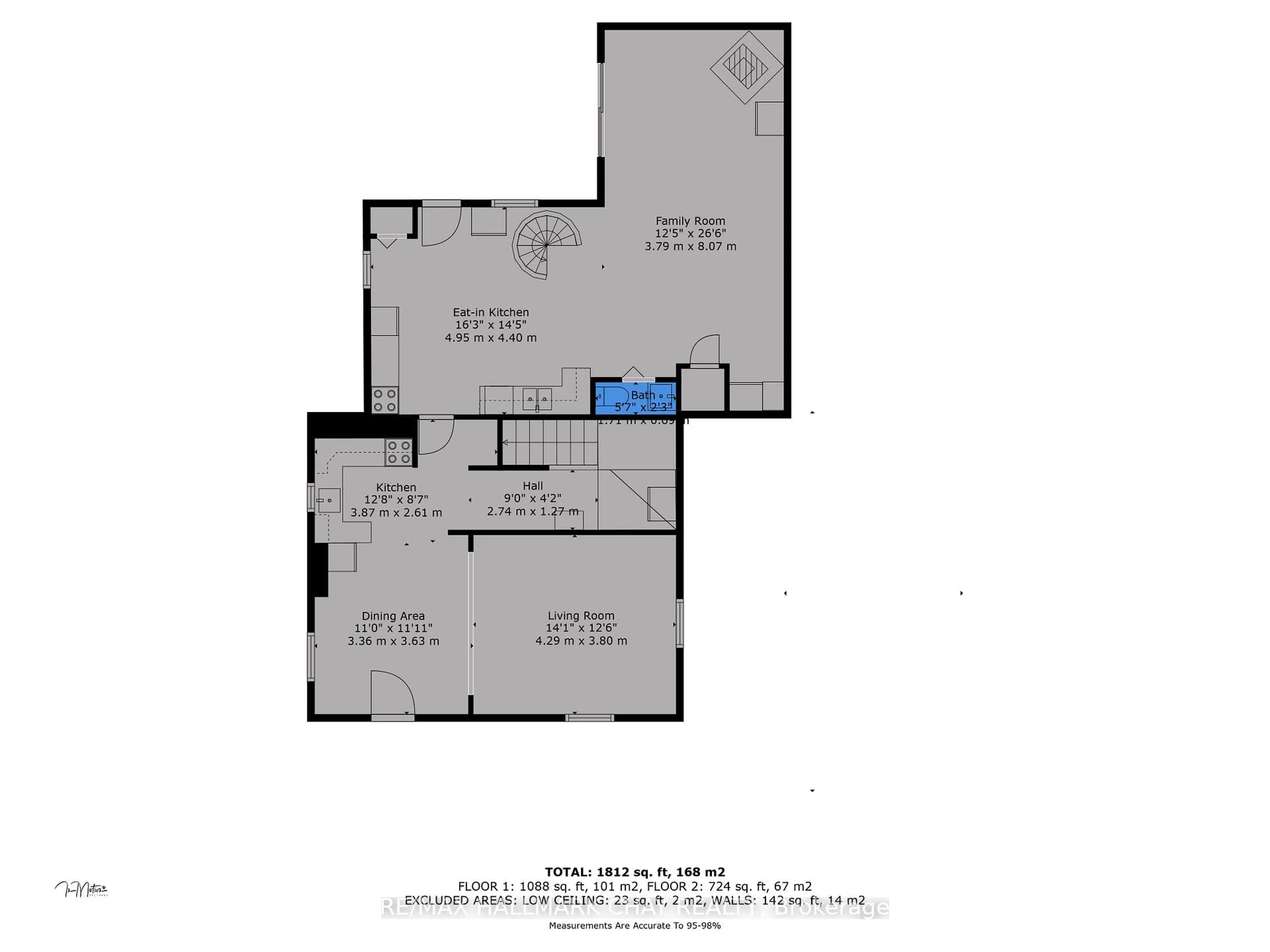 Floor plan for 4 East St, Barrie Ontario L4M 2N4