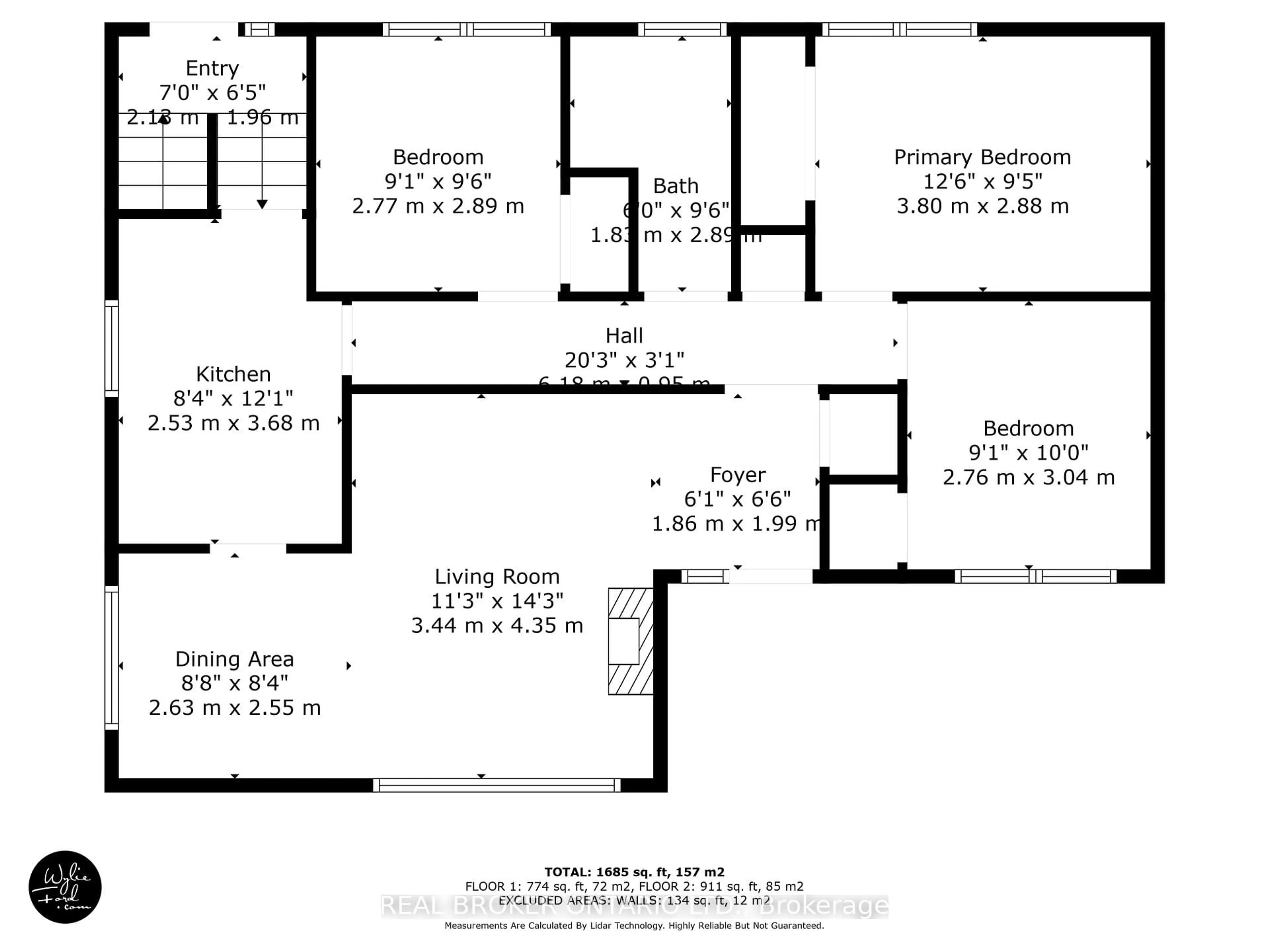 Floor plan for 90 Johnson St, Barrie Ontario L4M 4R3