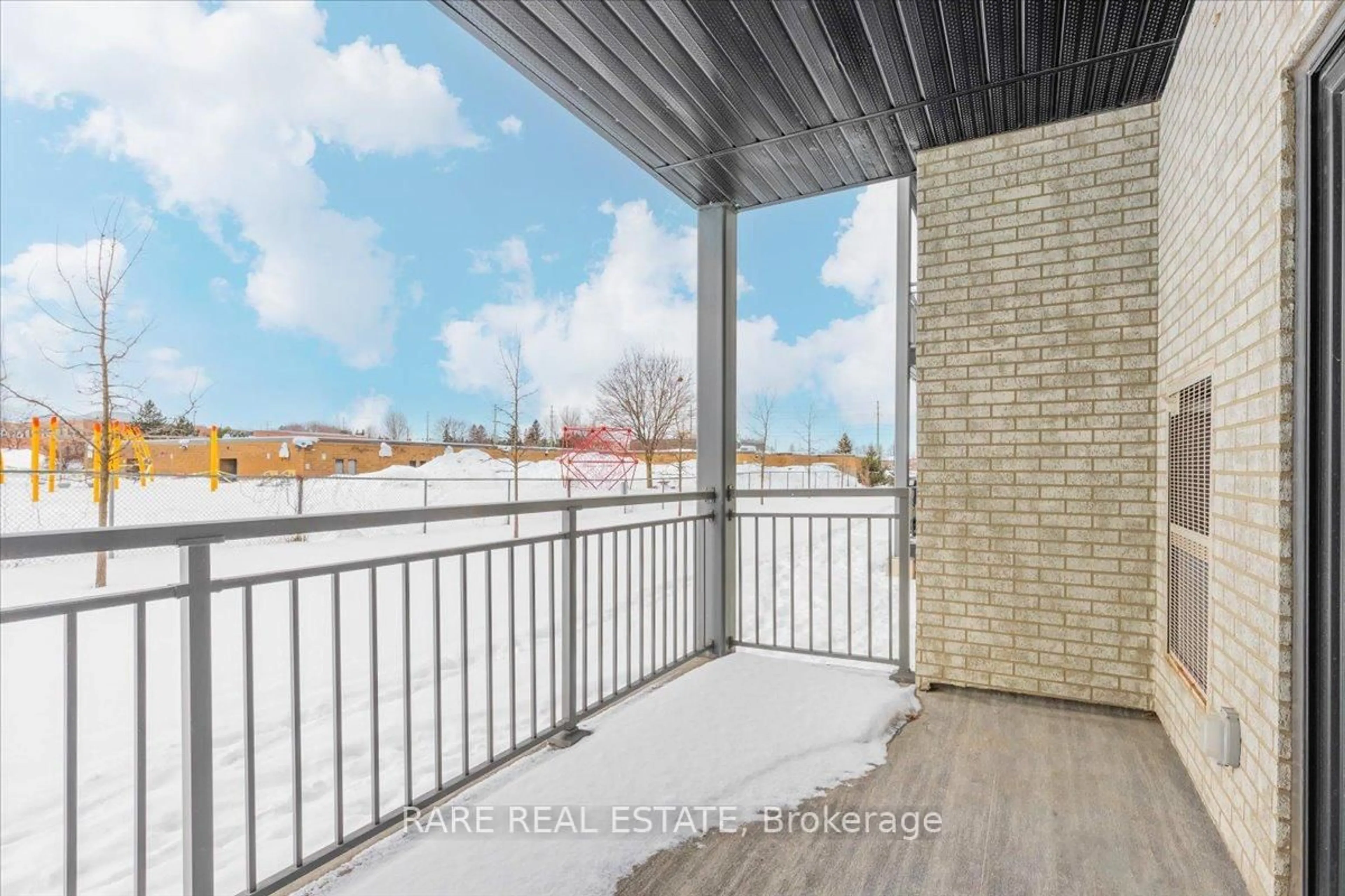 Balcony in the apartment, water/lake/river/ocean view for 299 Cundles Rd #102, Barrie Ontario L4M 0K9