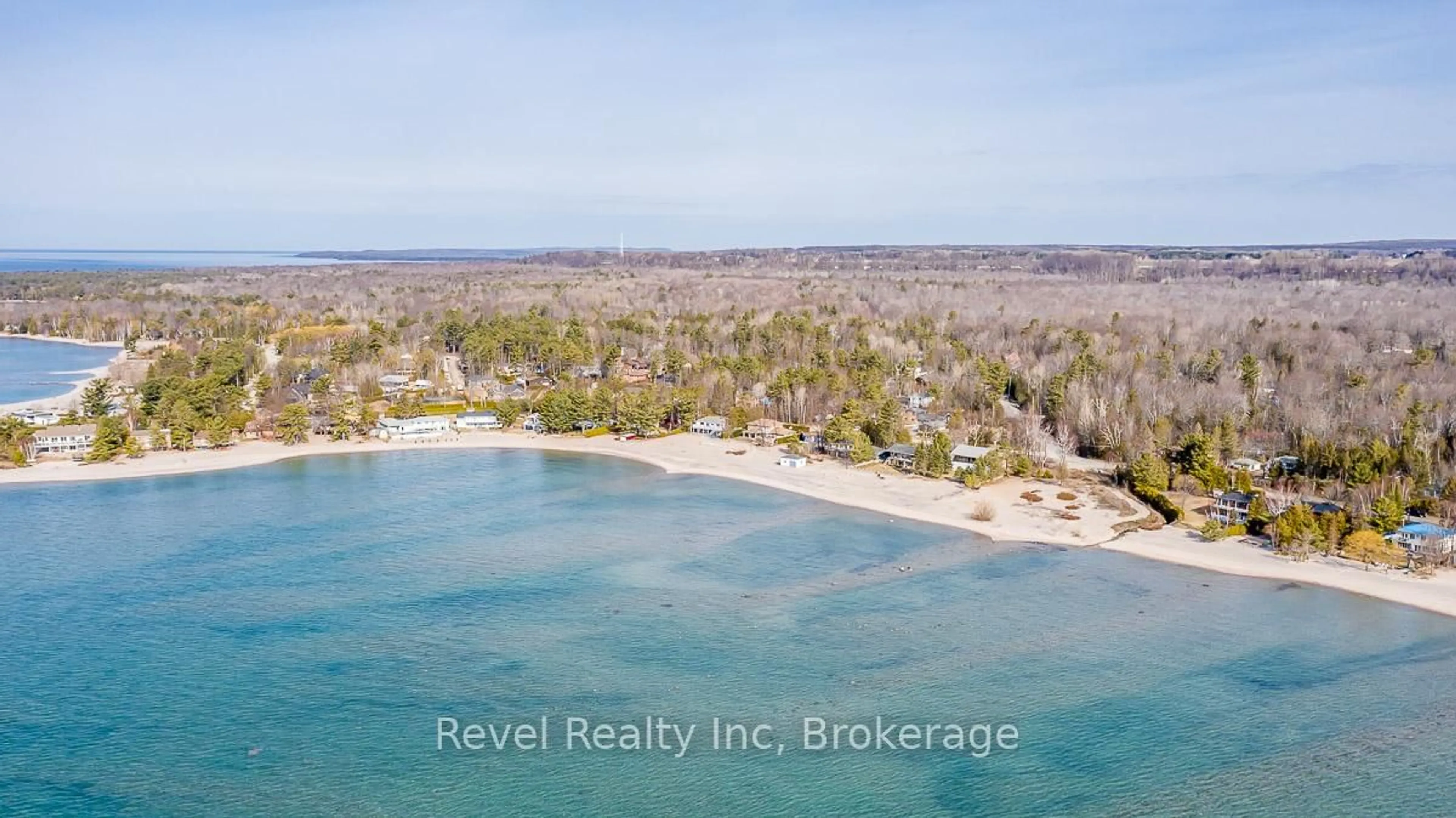 A pic from outside/outdoor area/front of a property/back of a property/a pic from drone, water/lake/river/ocean view for 158 DESROCHES Tr, Tiny Ontario L9M 0H9