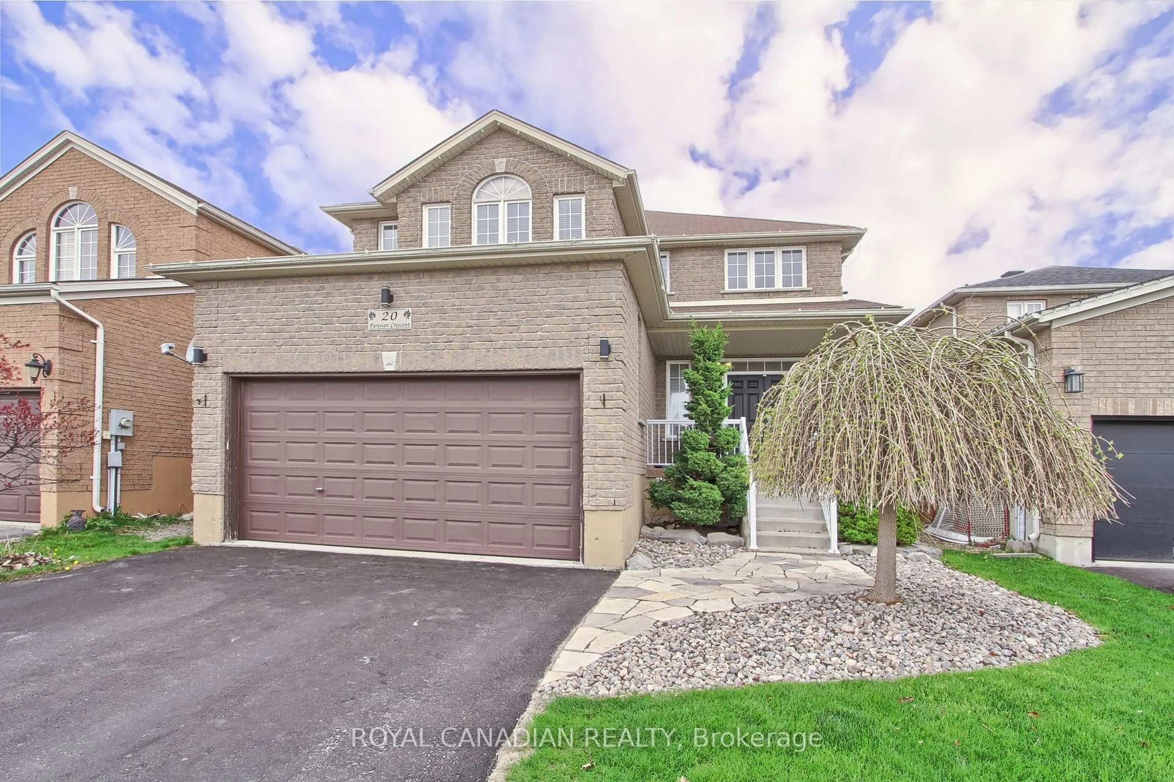 Home with brick exterior material, street for 20 Parisian Cres, Barrie Ontario L4N 0Y9