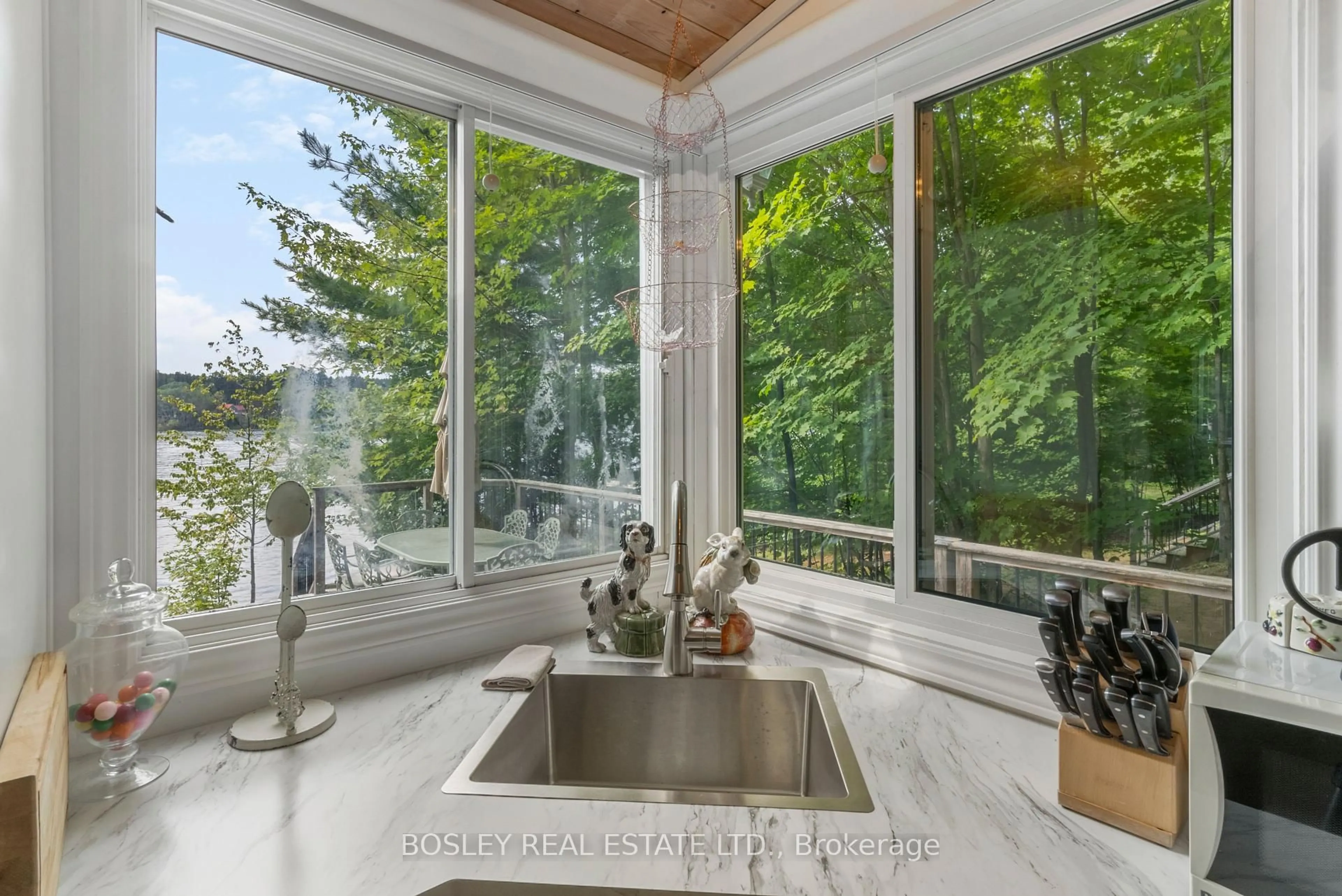 Contemporary kitchen, ceramic/tile floor for 150 Farlain Lake Rd #Cottage, Tiny Ontario L9M 0B5