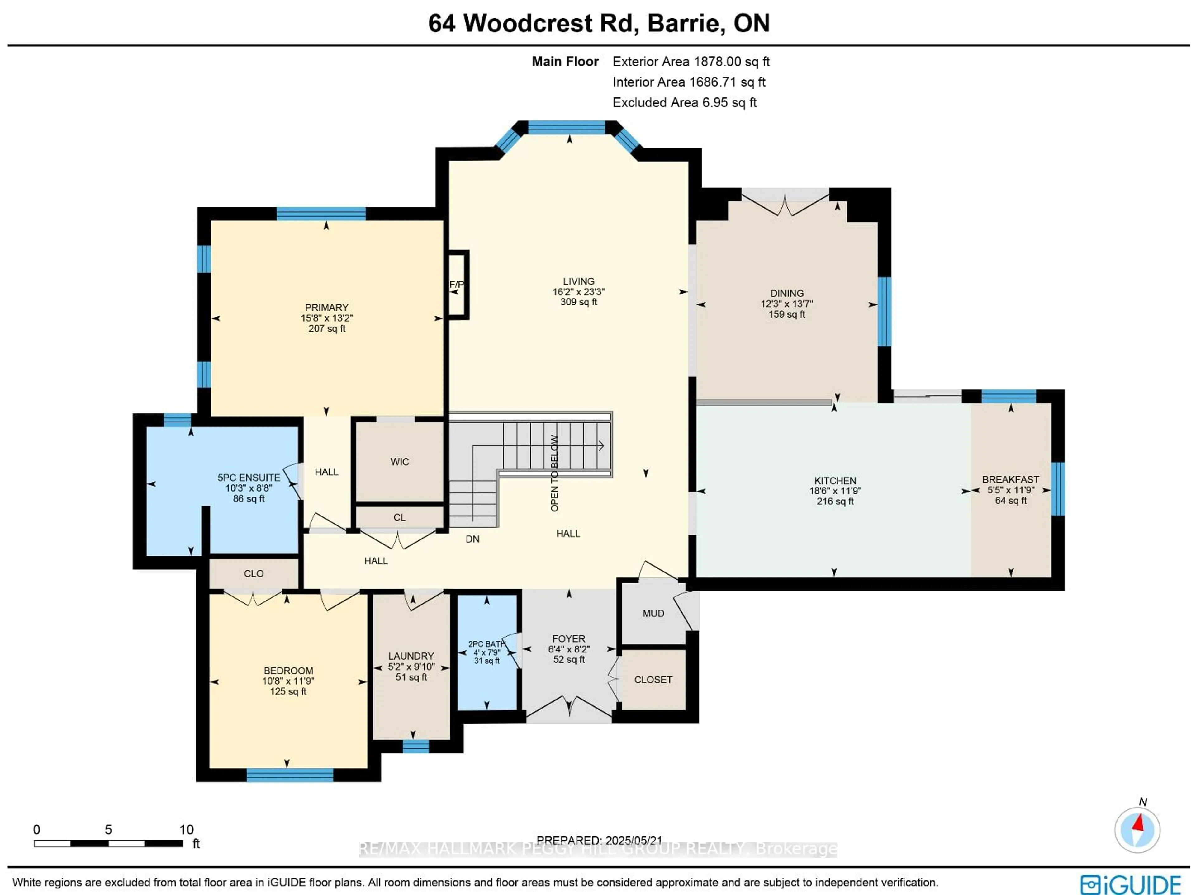 Floor plan for 64 Woodcrest Rd, Barrie Ontario L4N 2V5