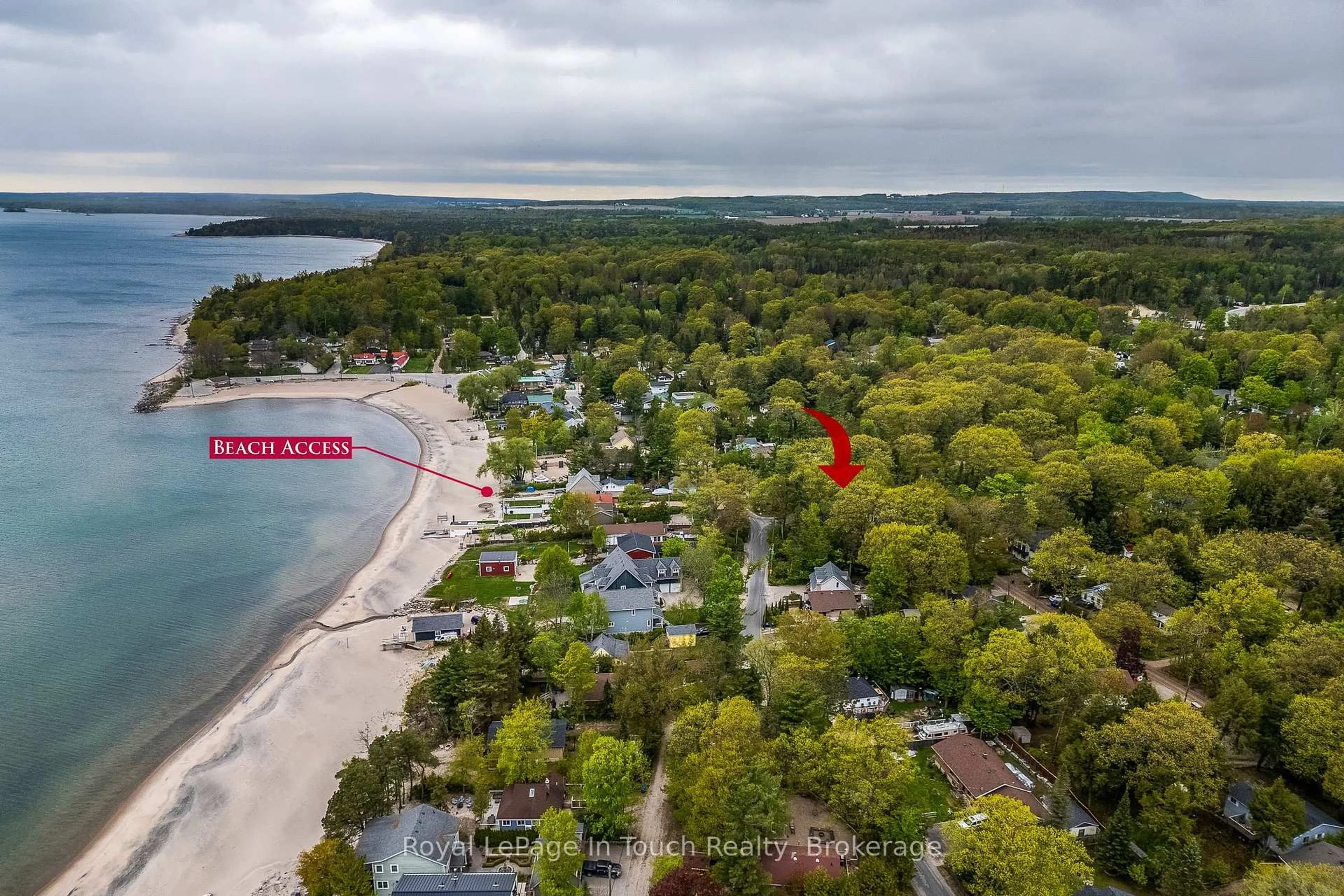 A pic from outside/outdoor area/front of a property/back of a property/a pic from drone, water/lake/river/ocean view for 35 Tiny Beaches Rd, Tiny Ontario L0L 2J0