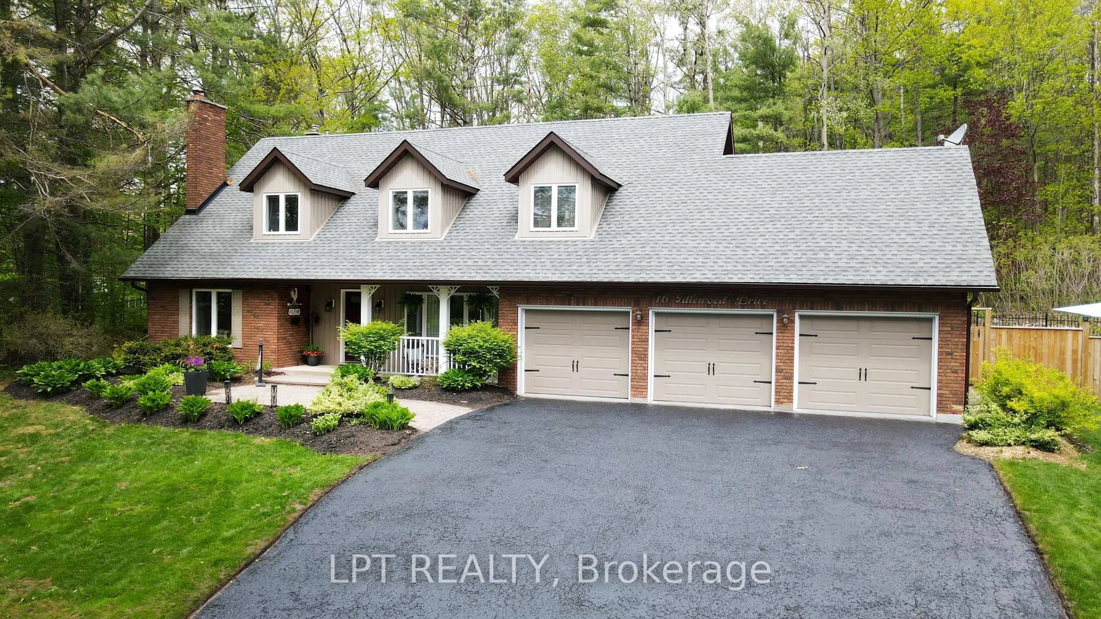 Home with brick exterior material, street for 16 Idlewood Dr, Springwater Ontario L9X 0P6
