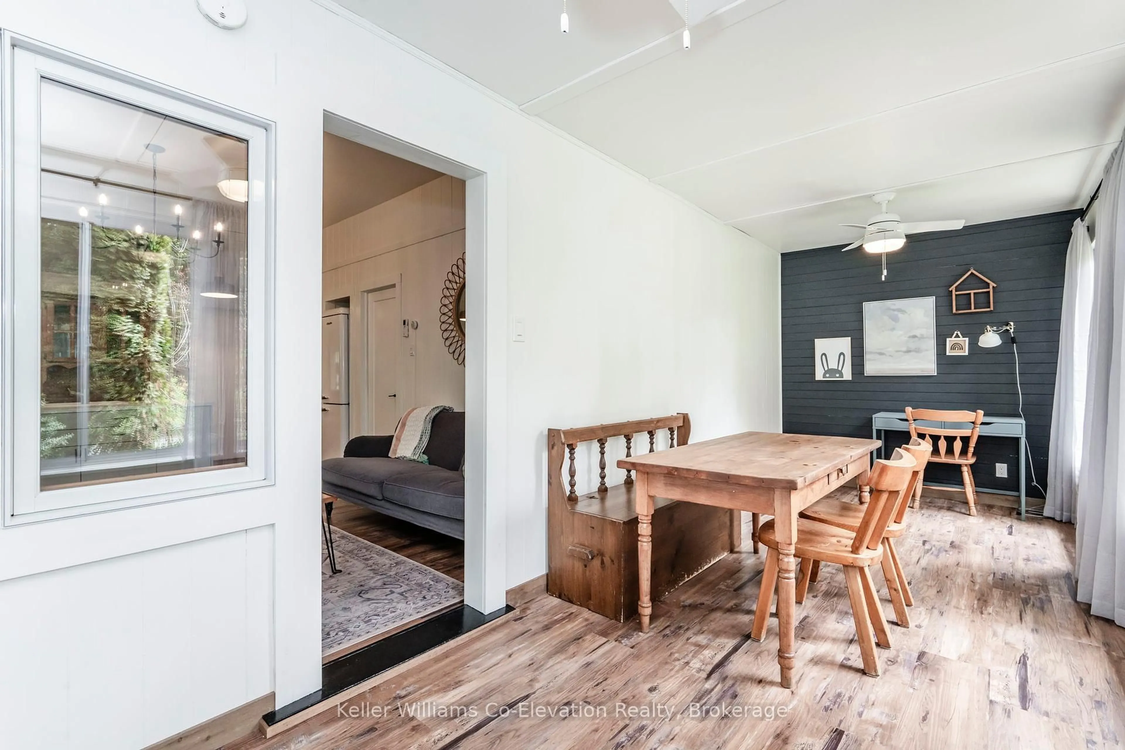 Dining room, wood/laminate floor for 135 Oliver Dr, Tiny Ontario L0L 2J0