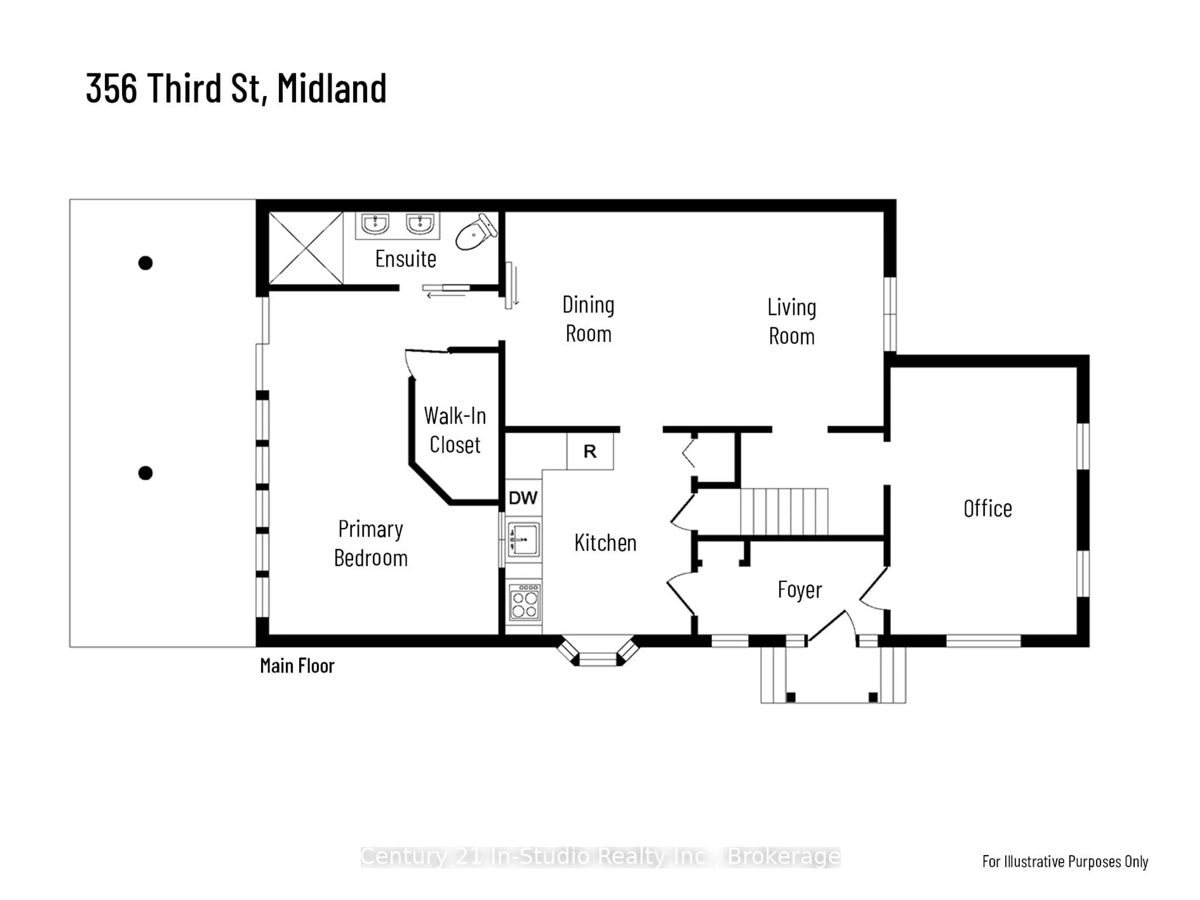 Floor plan for 356 Third St, Midland Ontario L4R 3S7