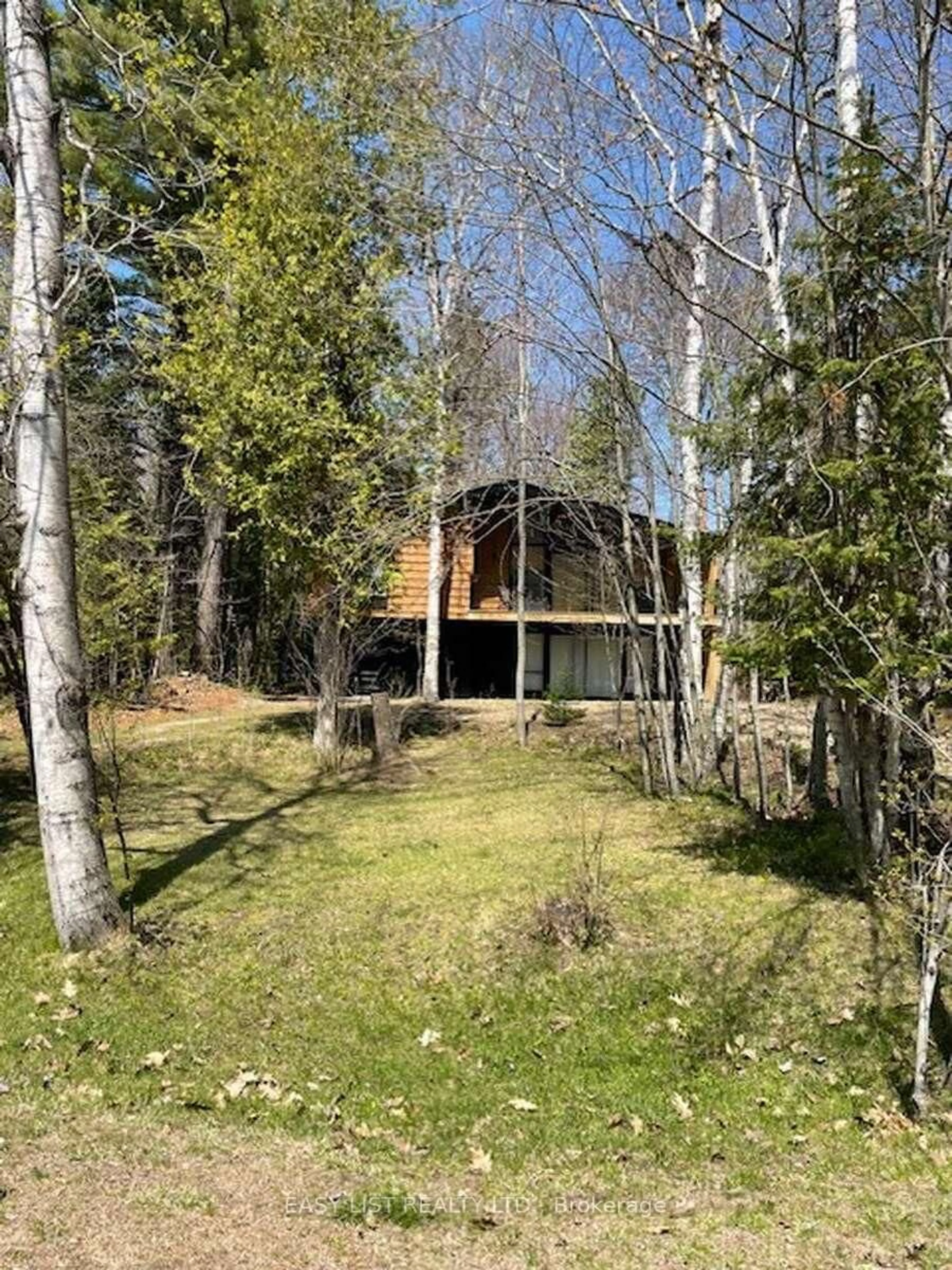 A pic from outside/outdoor area/front of a property/back of a property/a pic from drone, forest/trees view for 28 Birch Tr, Wasaga Beach Ontario L9Z 2S1