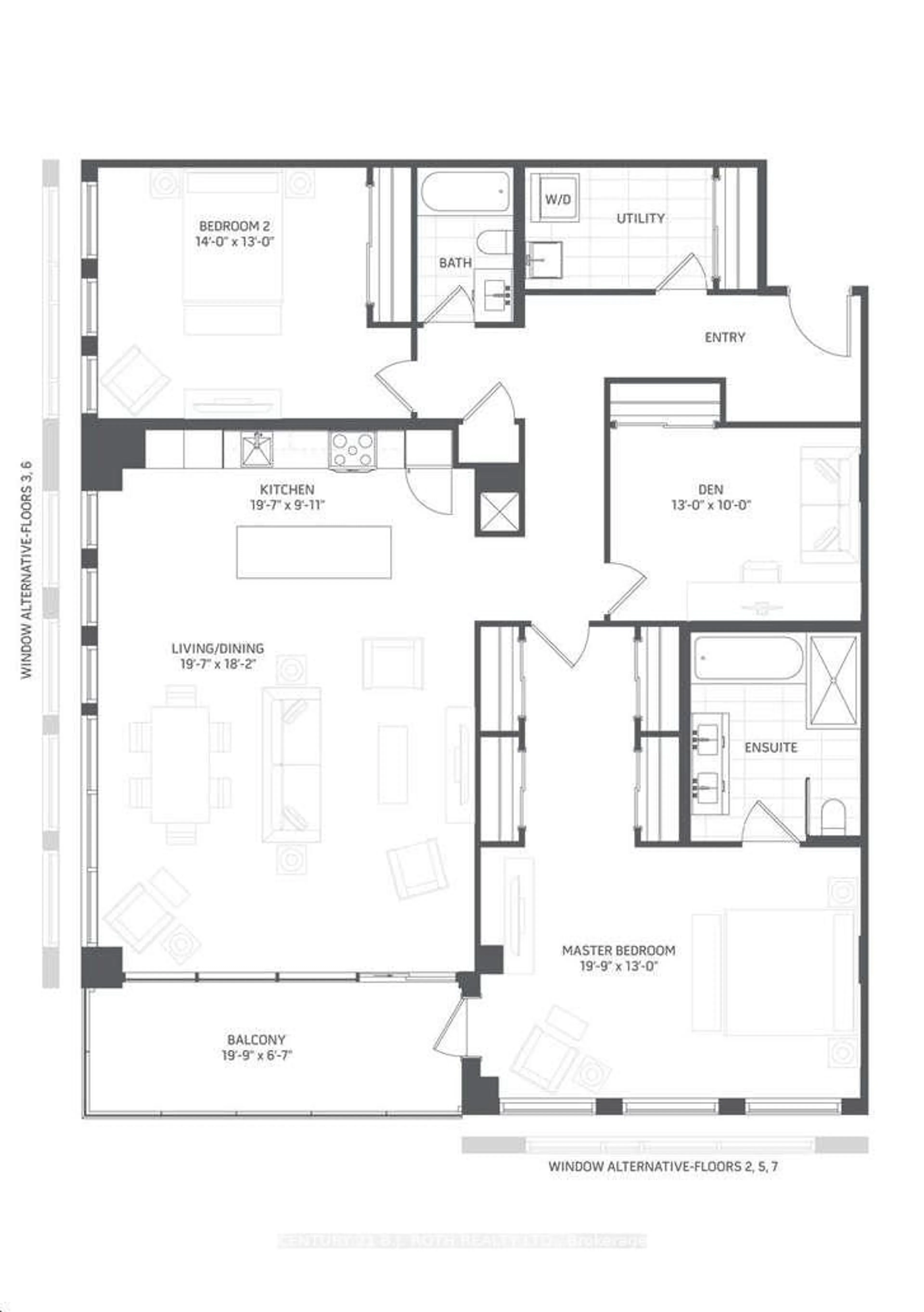Floor plan for 185 Dunlop St #301, Barrie Ontario L4M 1B2