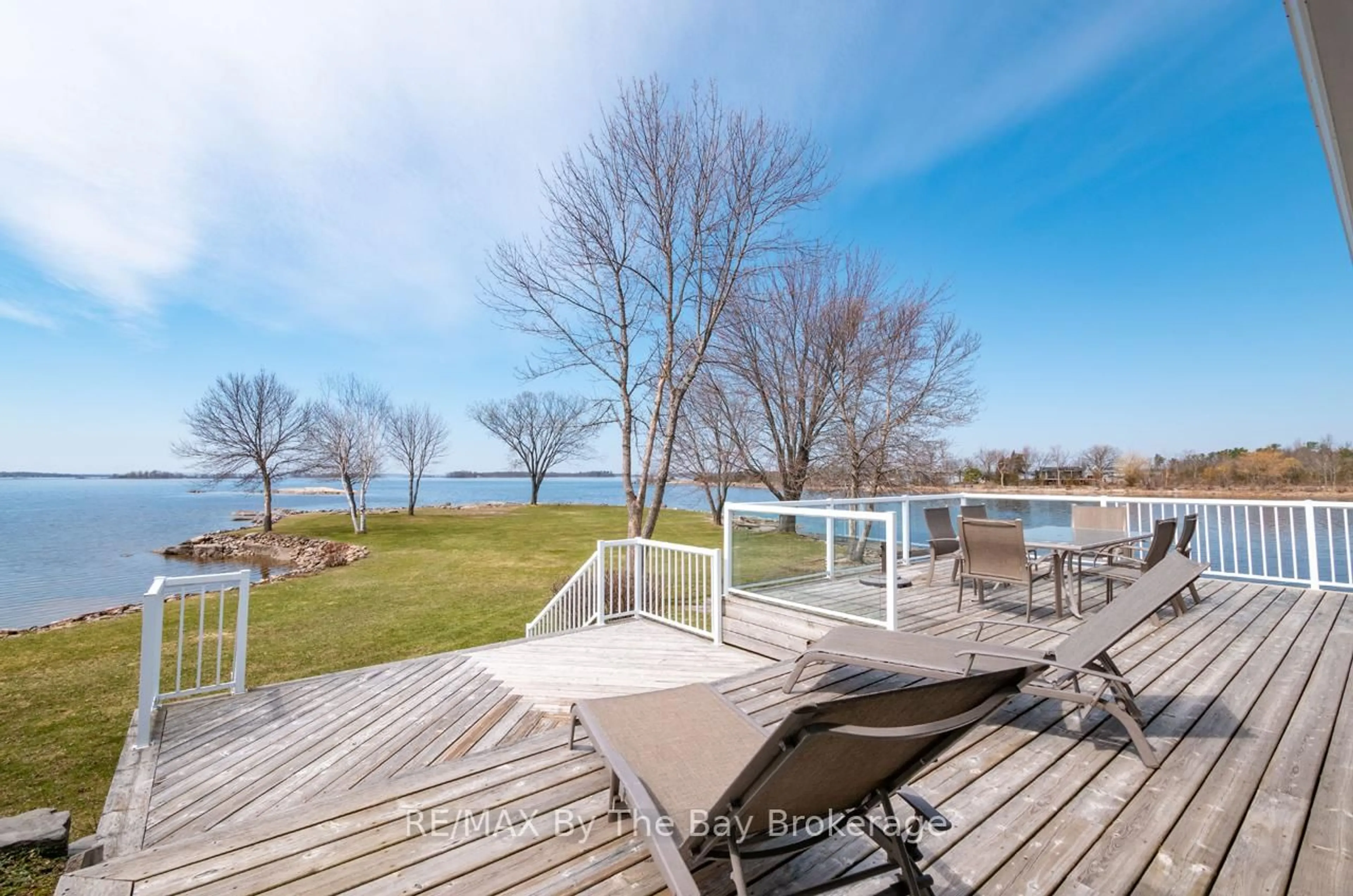 Patio, water/lake/river/ocean view for 80 Arbour Tr, Tay Ontario L0K 2C0