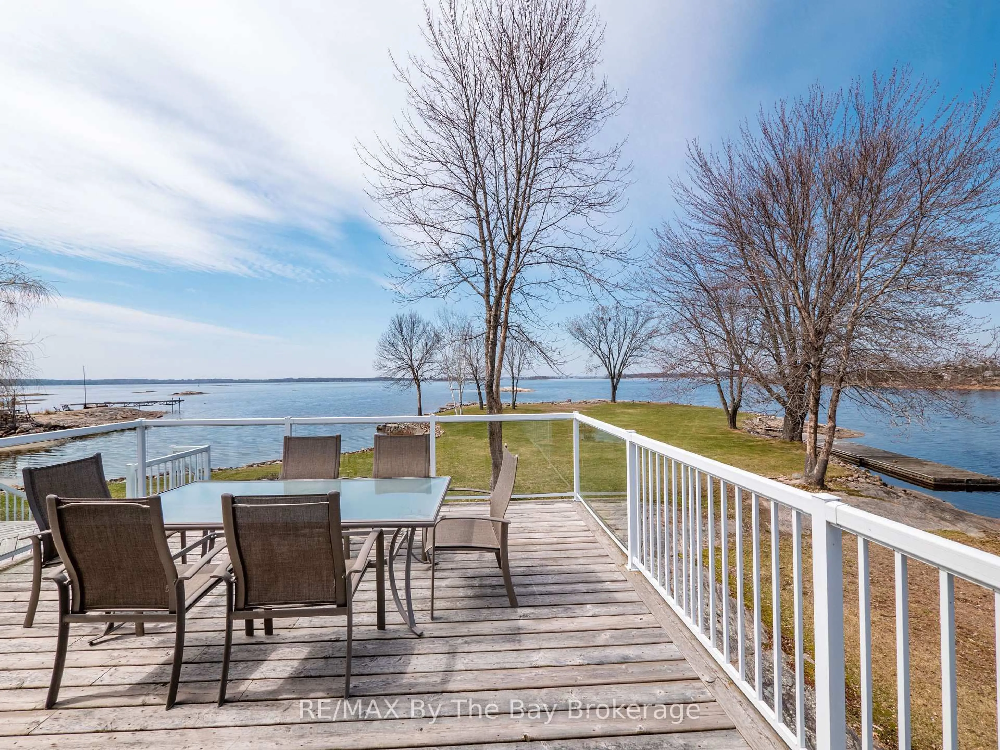 Patio, water/lake/river/ocean view for 80 Arbour Tr, Tay Ontario L0K 2C0