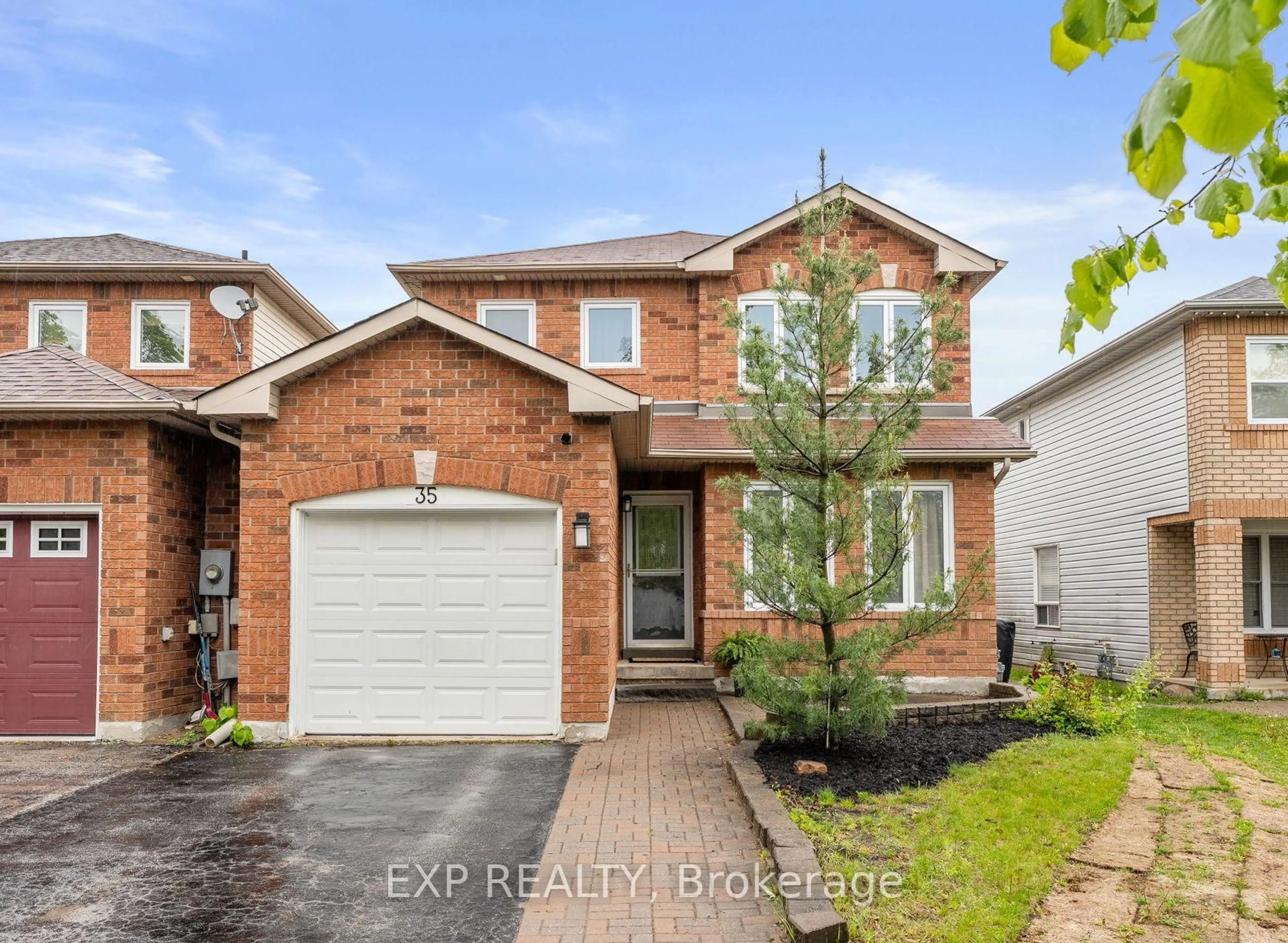 Home with brick exterior material, street for 35 Churchland Dr, Barrie Ontario L4N 8P9