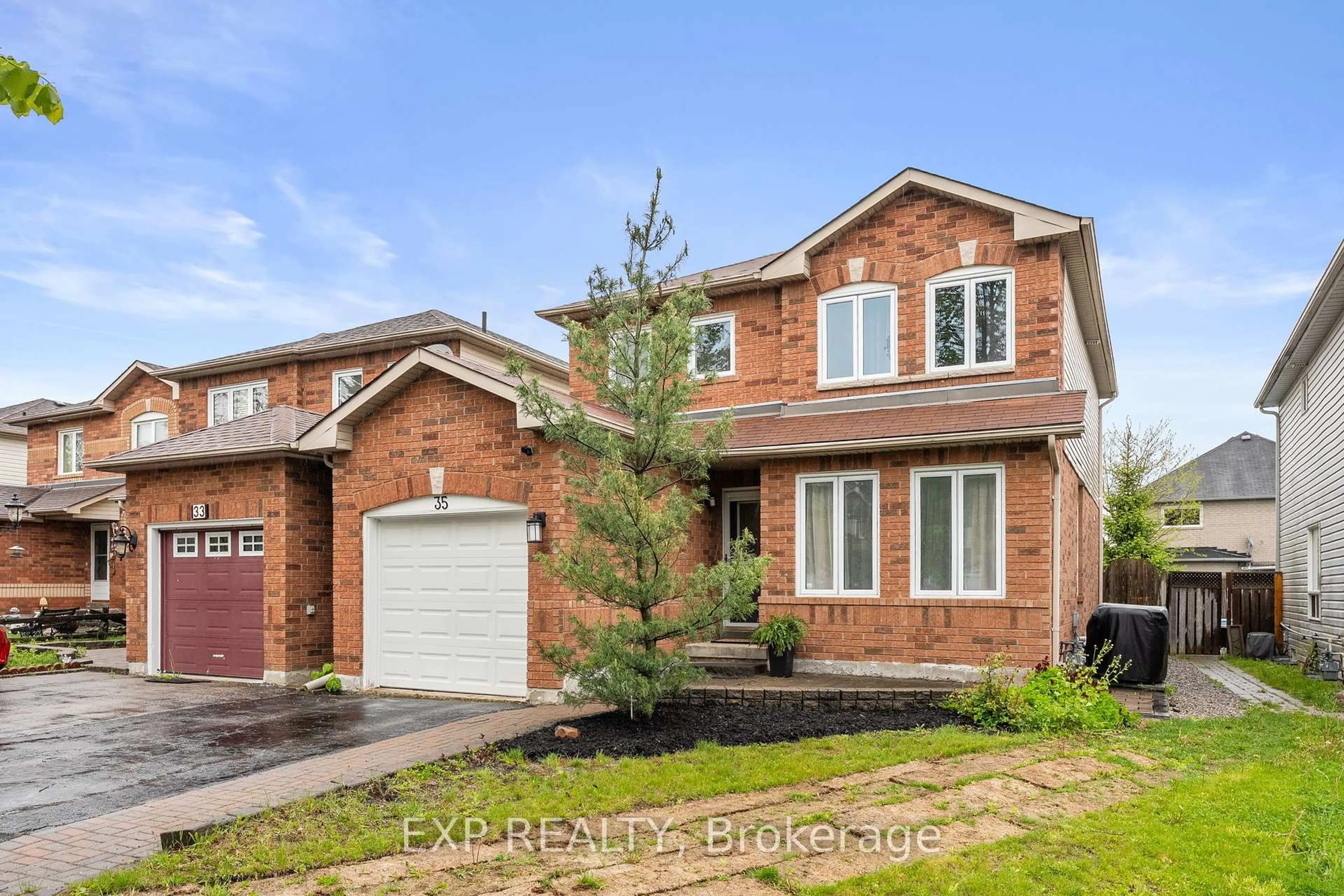 Home with brick exterior material, street for 35 Churchland Dr, Barrie Ontario L4N 8P9