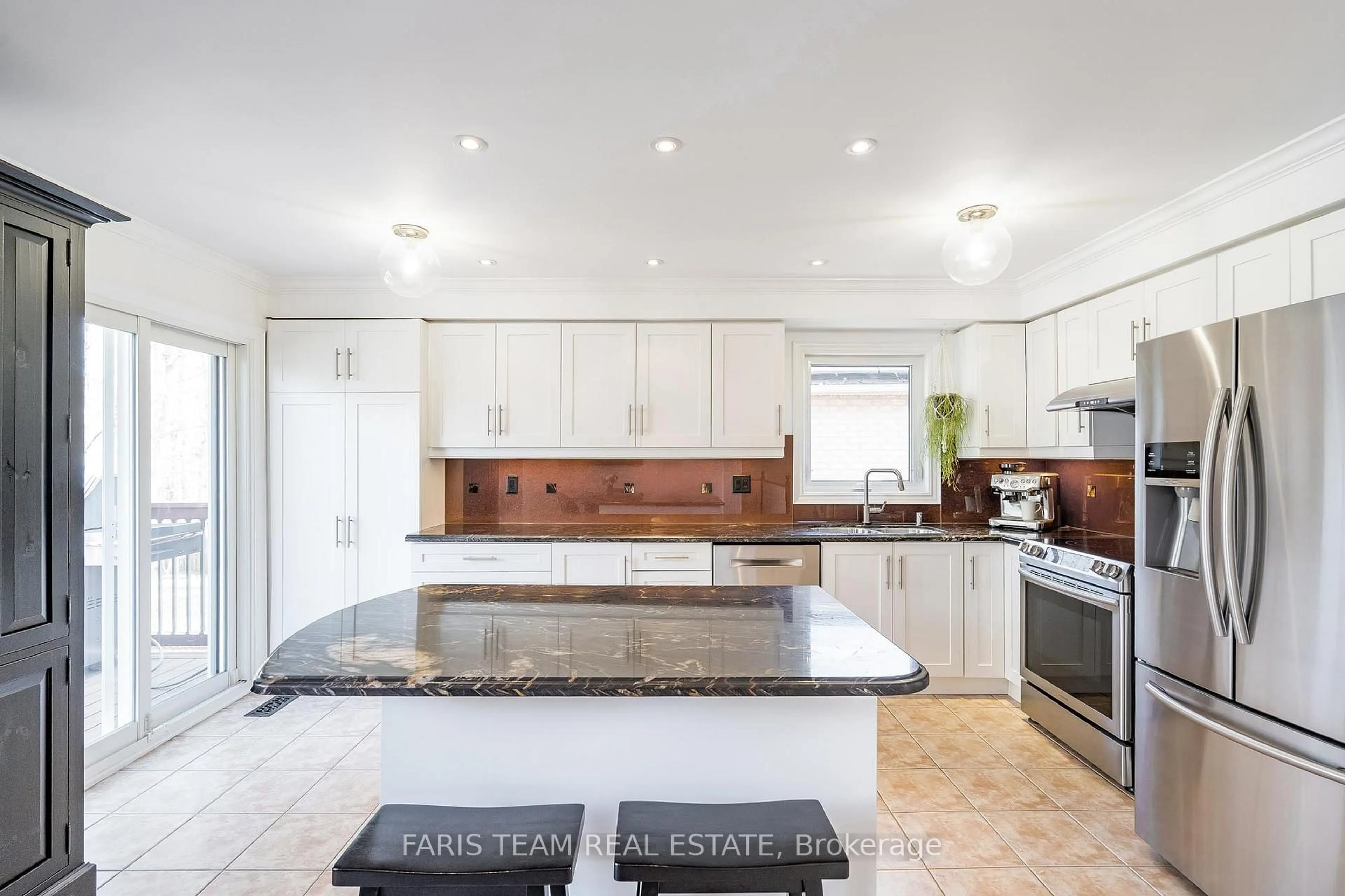 Contemporary kitchen, ceramic/tile floor for 38 Summerset Dr, Barrie Ontario L4N 9L7