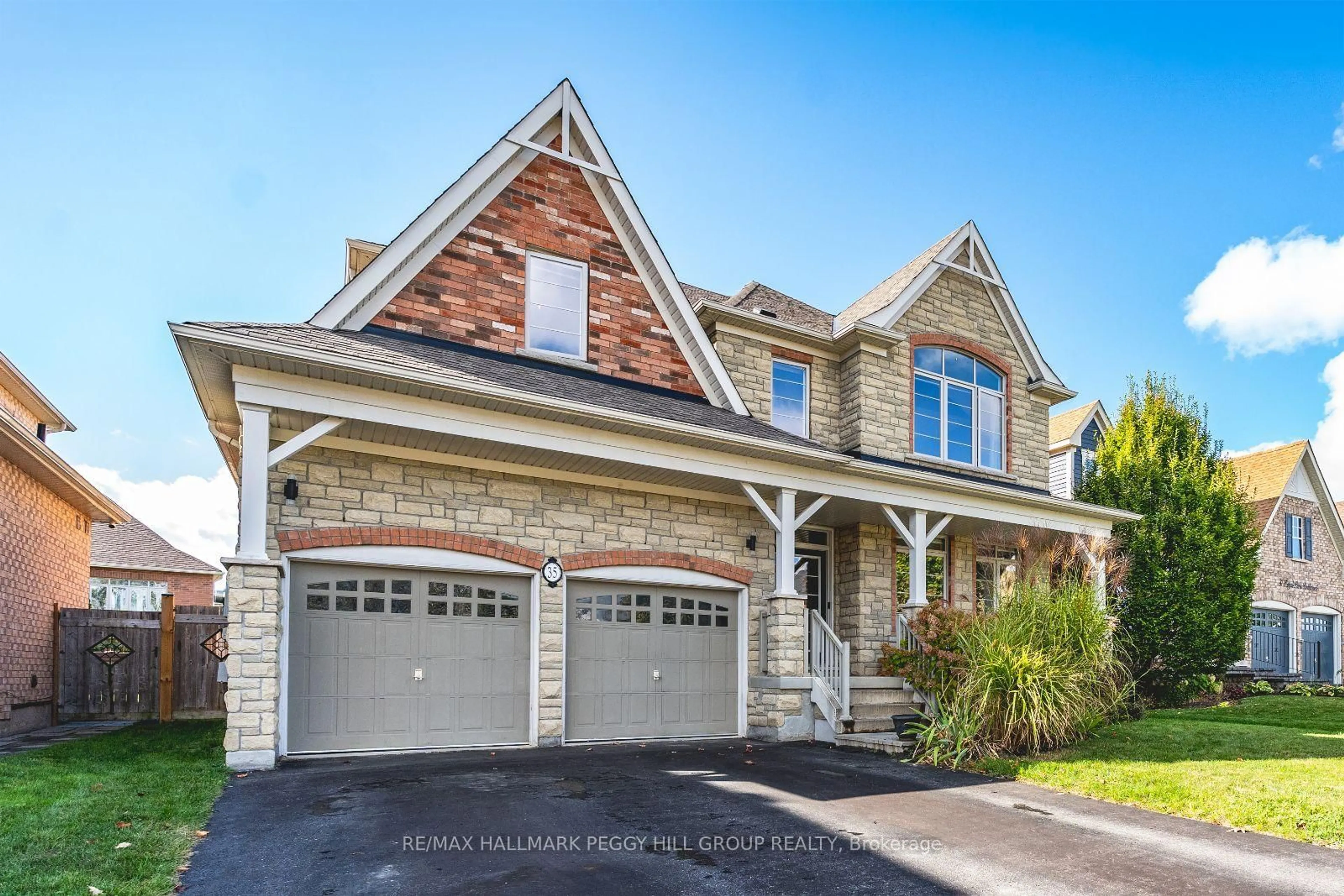 Home with brick exterior material, street for 35 Royal Park Blvd, Barrie Ontario L4N 6M8