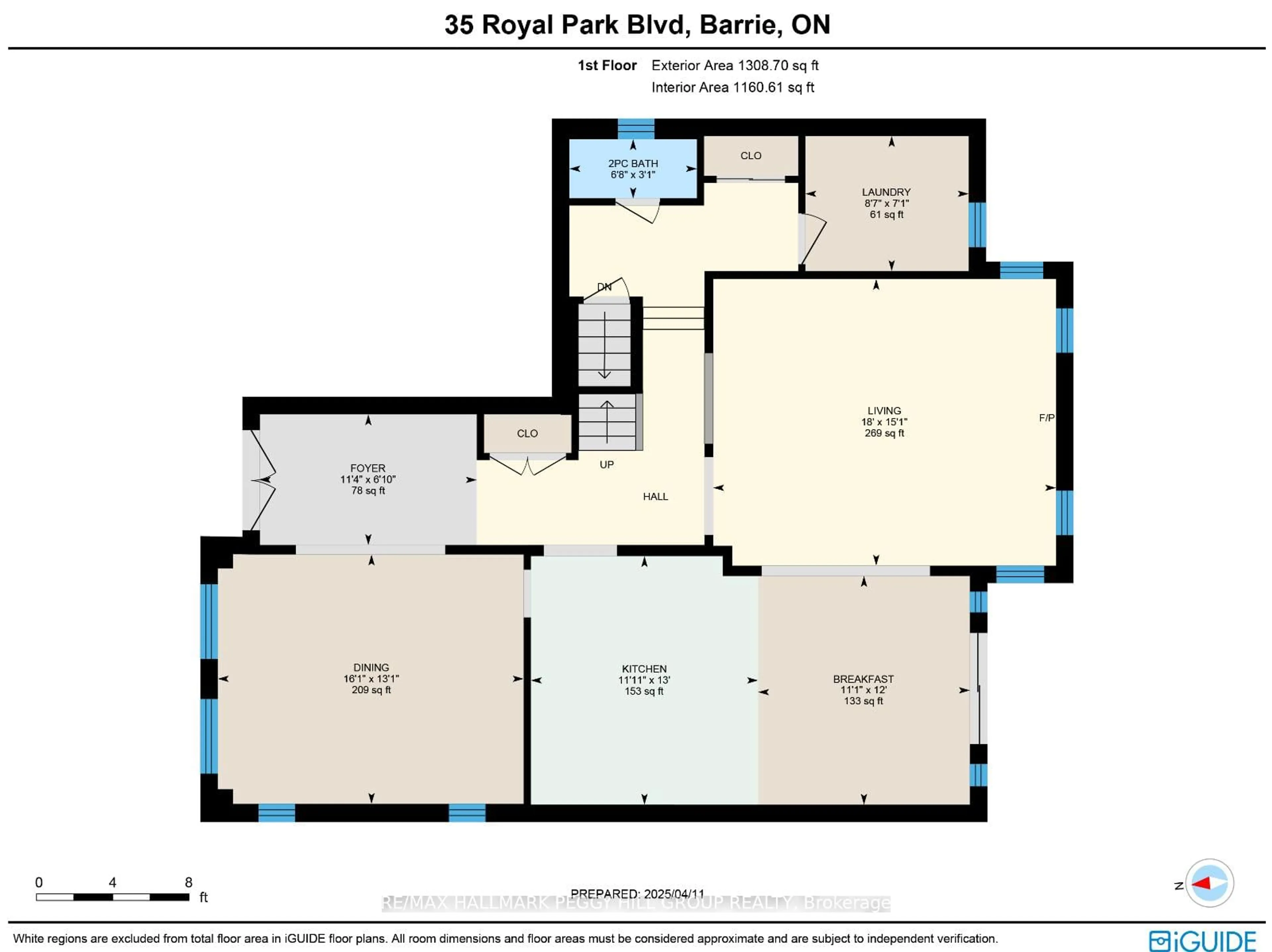 Floor plan for 35 Royal Park Blvd, Barrie Ontario L4N 6M8