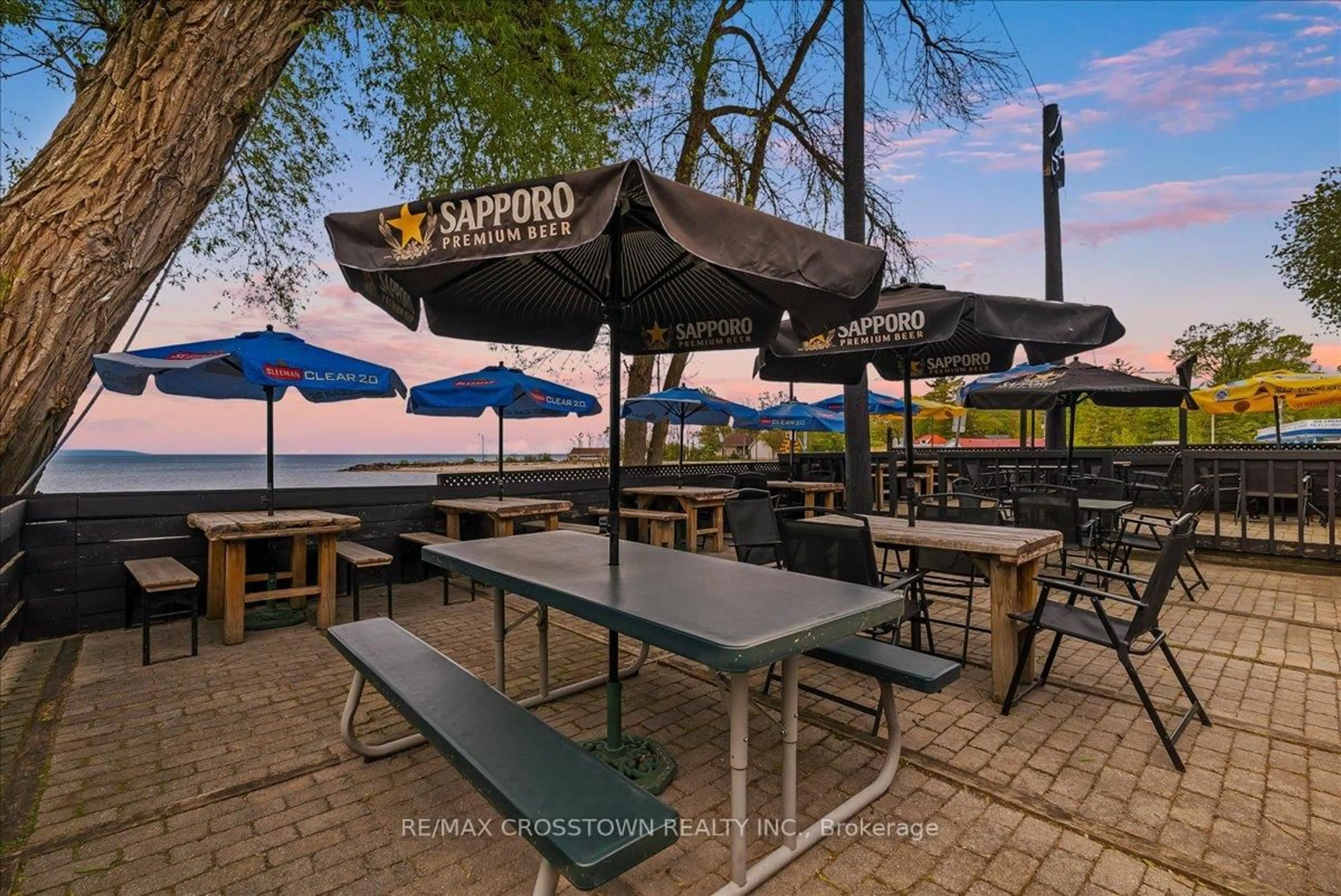 Patio, water/lake/river/ocean view for 369 Balm Beach Rd, Tiny Ontario L0L 2J0