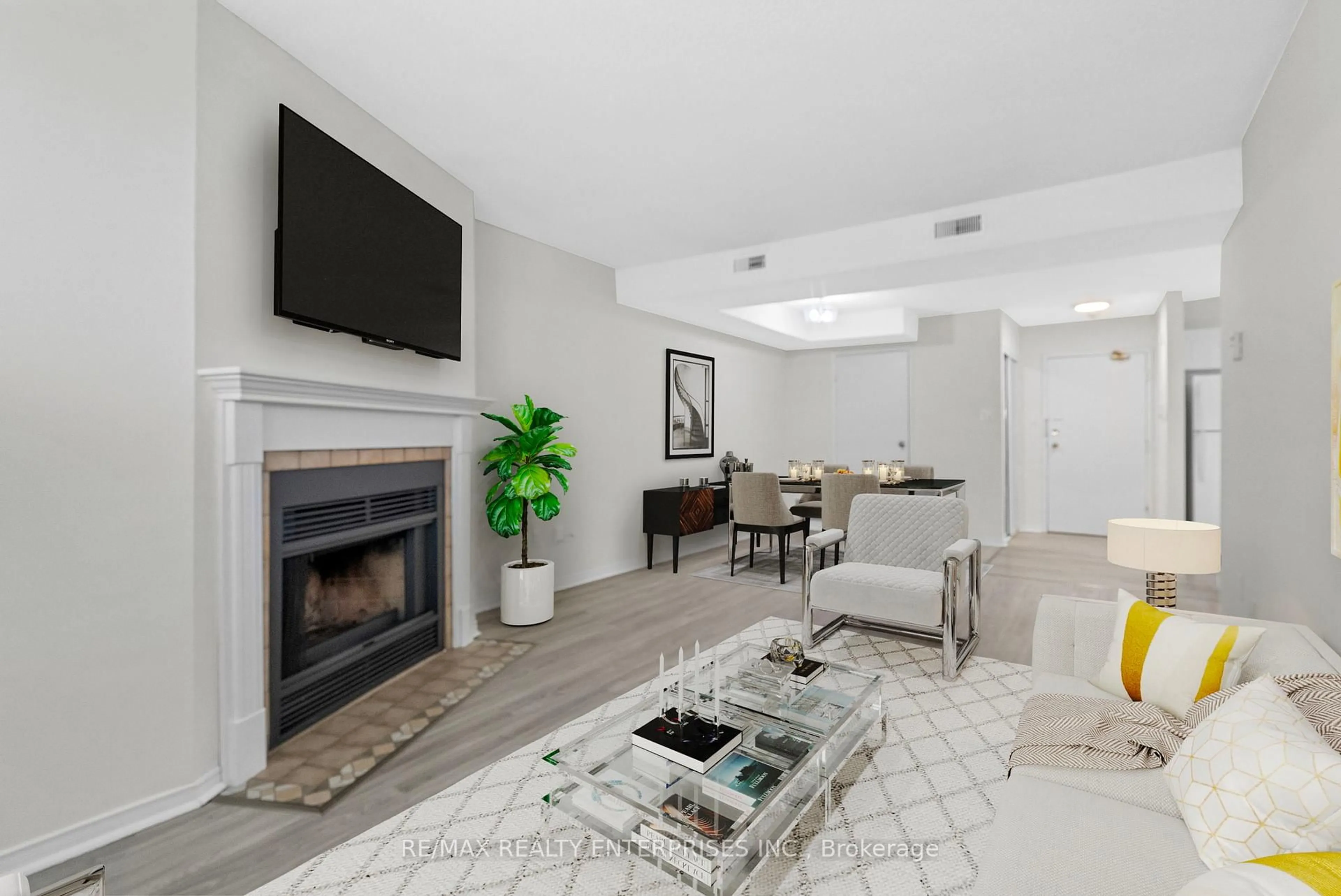 Living room with furniture, unknown for 126 Bell Farm Rd #B04, Barrie Ontario L4M 6J3