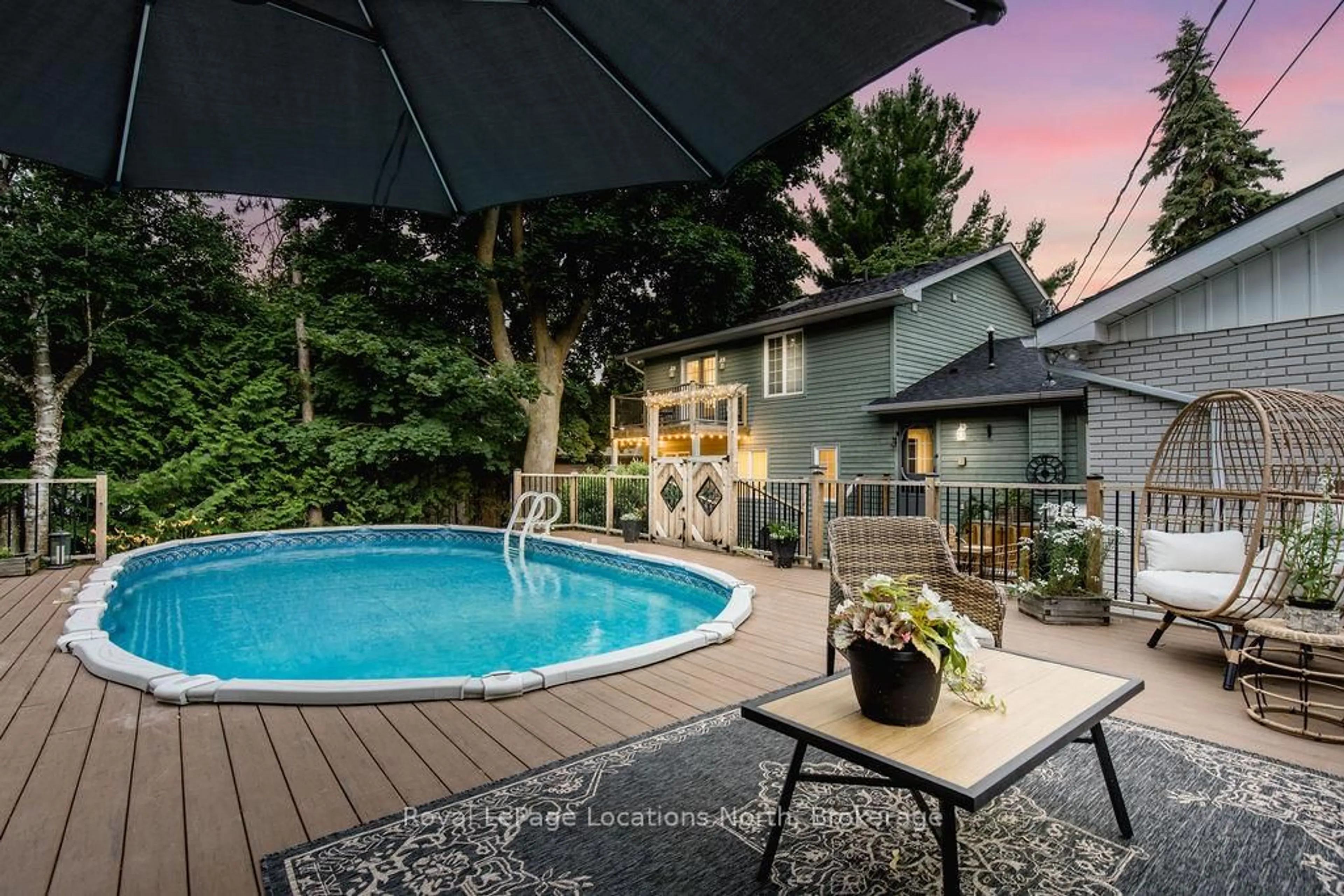 Patio, water/lake/river/ocean view for 221 JANE St, Clearview Ontario L0M 1S0