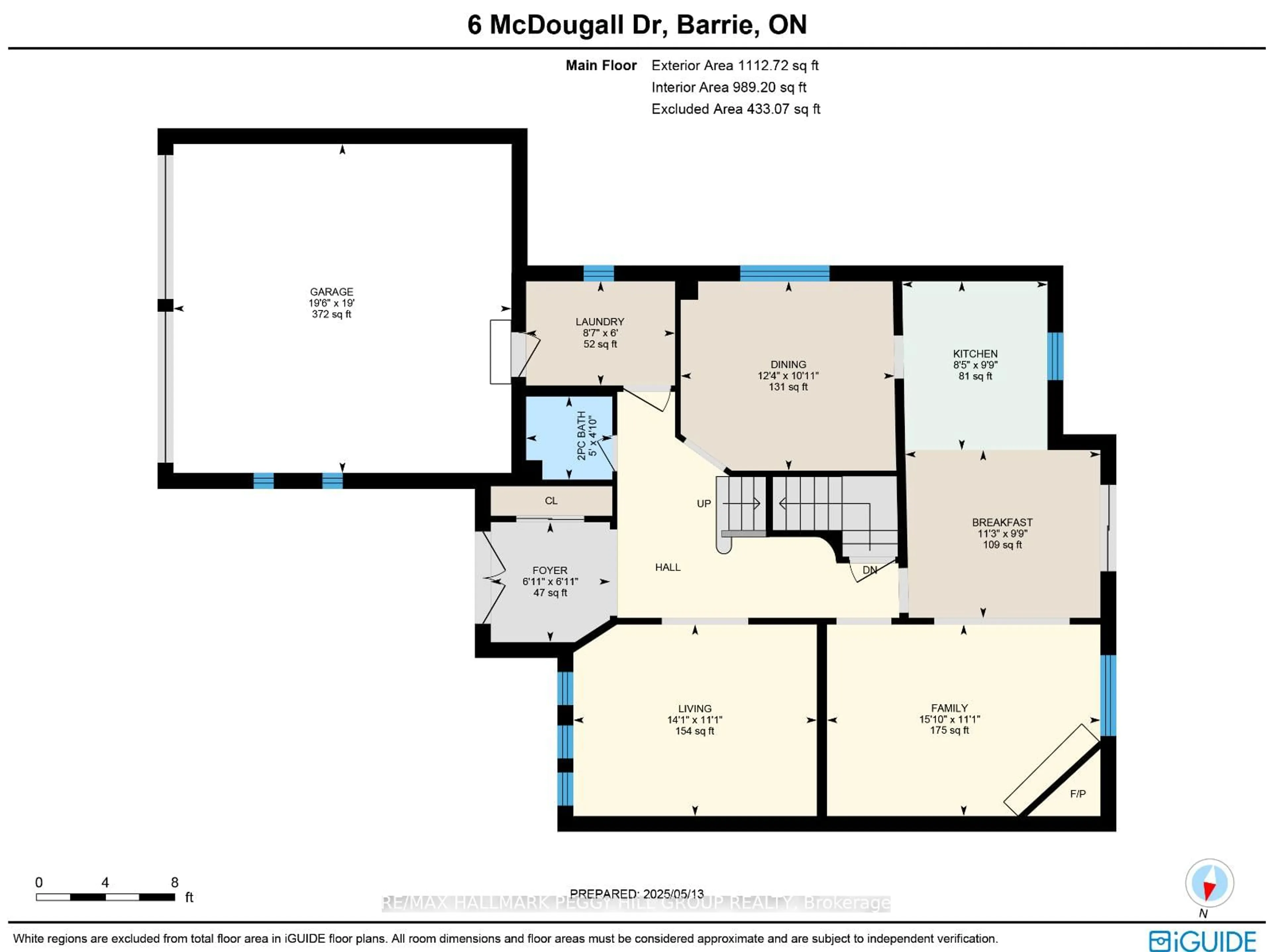 Floor plan for 6 McDougall Dr, Barrie Ontario L4N 7J1