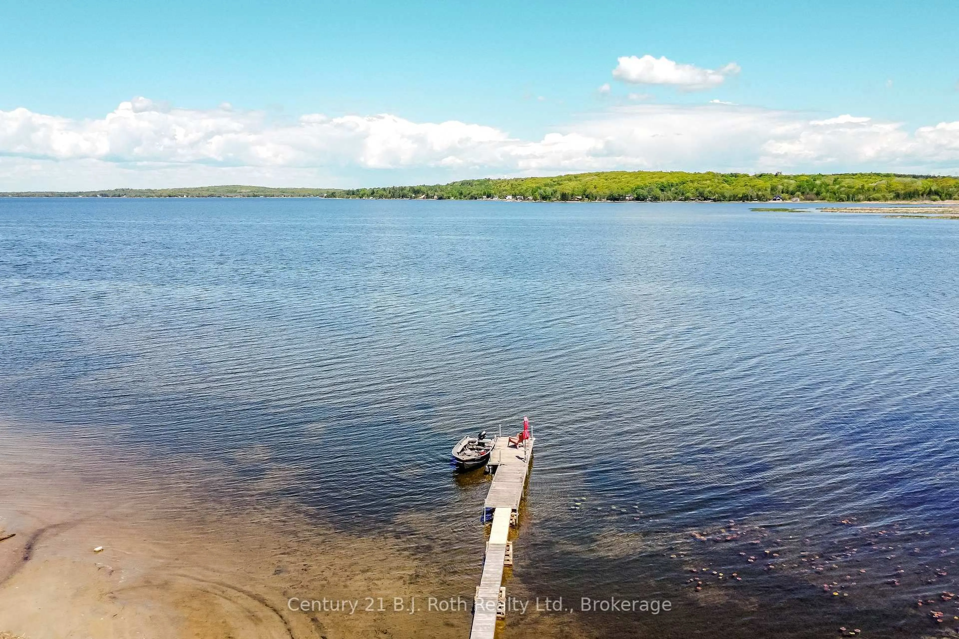 A pic from outside/outdoor area/front of a property/back of a property/a pic from drone, water/lake/river/ocean view for 95 Maskinonge Rd, Tay Ontario L0K 2A0