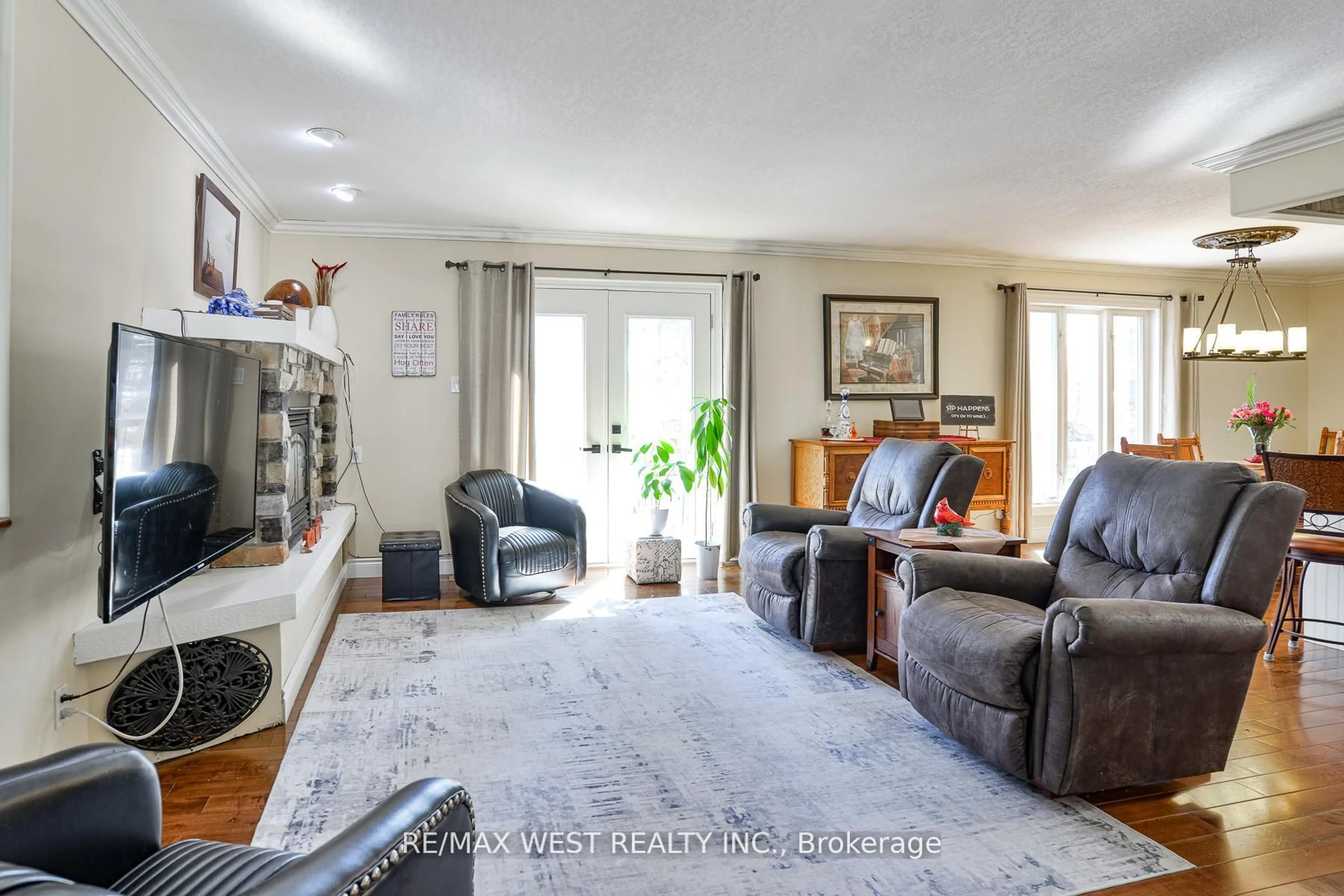 Living room with furniture, unknown for 13 Albert St, Springwater Ontario L0L 1V0