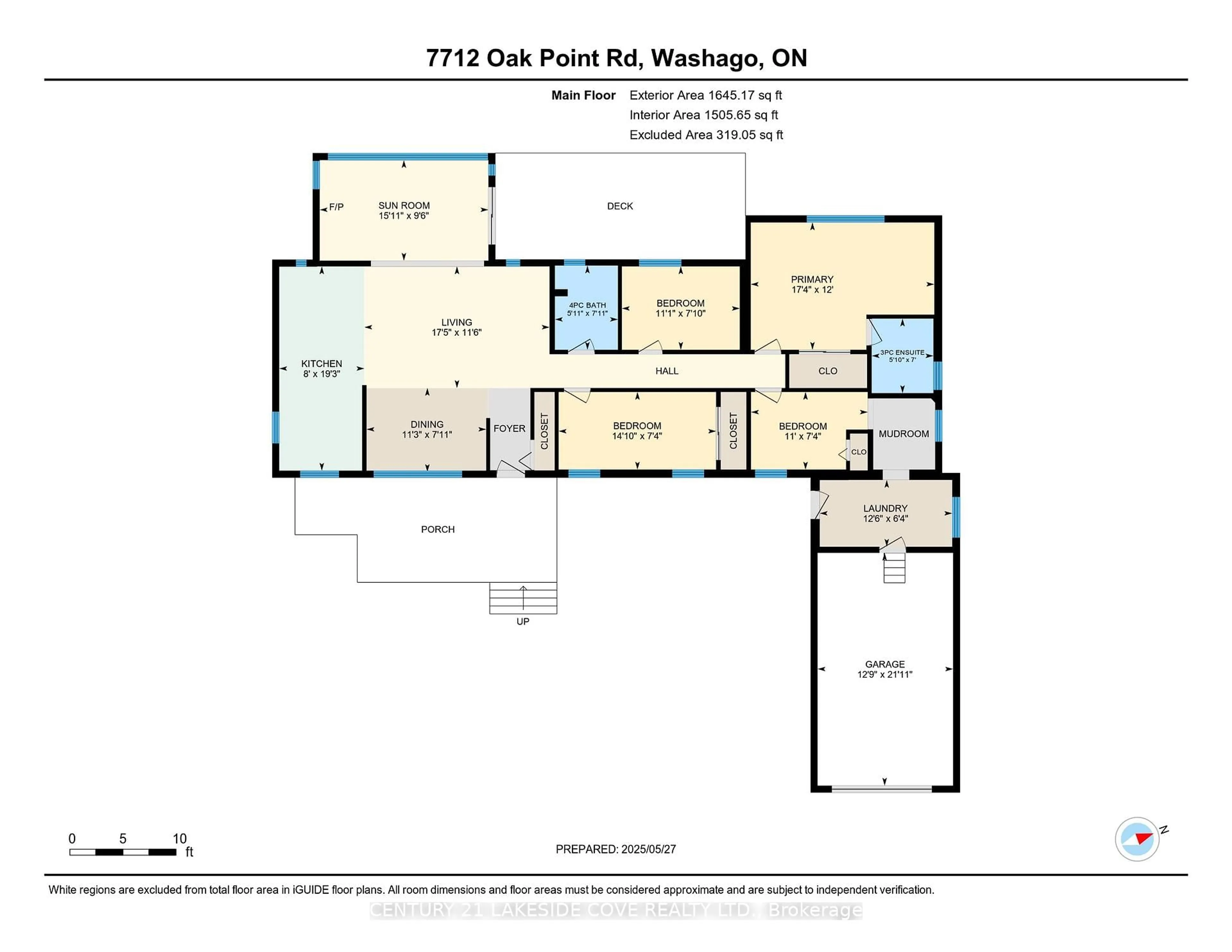 Floor plan for 7712 Oak Point Rd, Ramara Ontario L0K 2B0