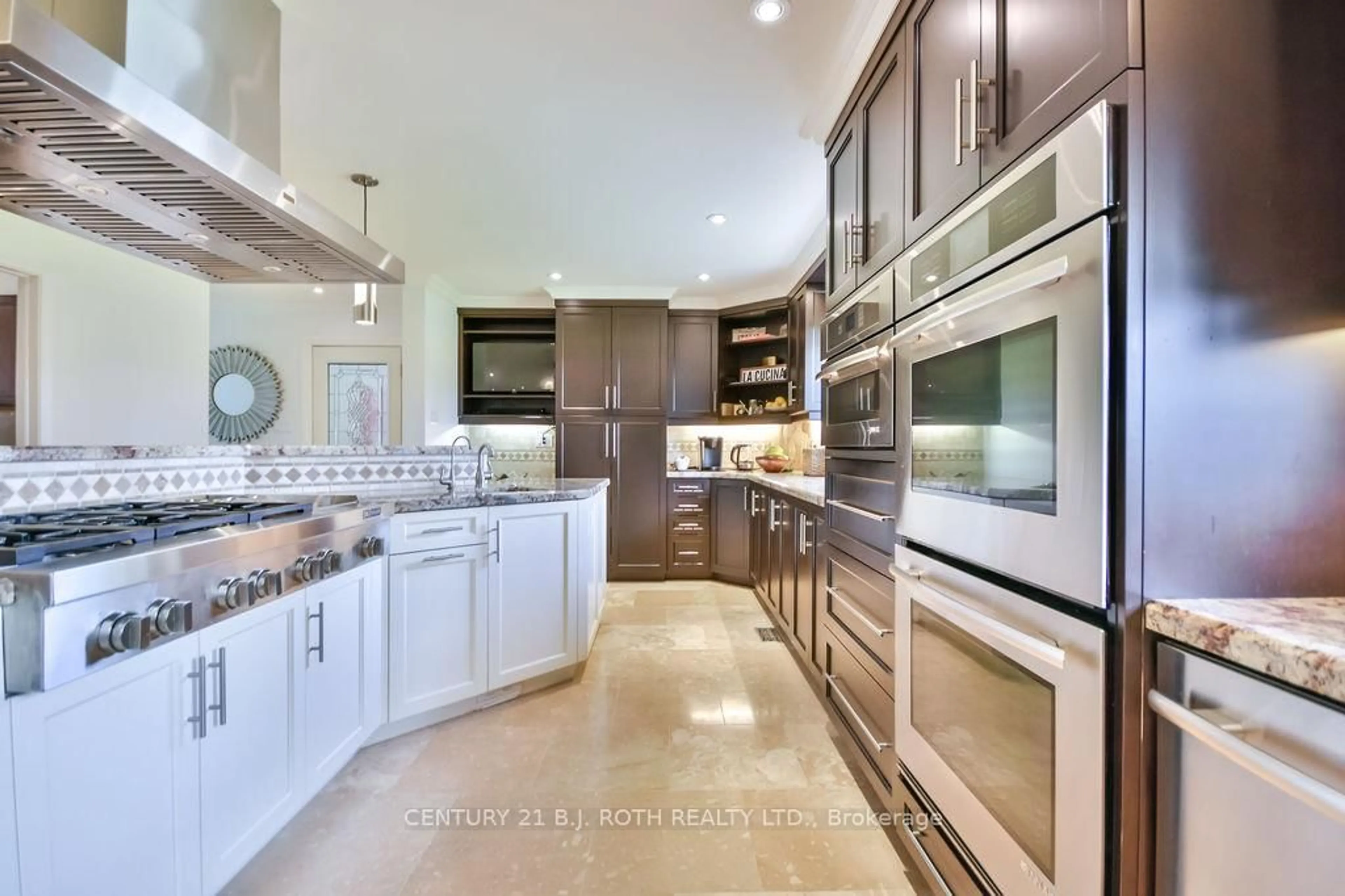 Contemporary kitchen, ceramic/tile floor for 12 Noraline Ave, Springwater Ontario L0L 1X1