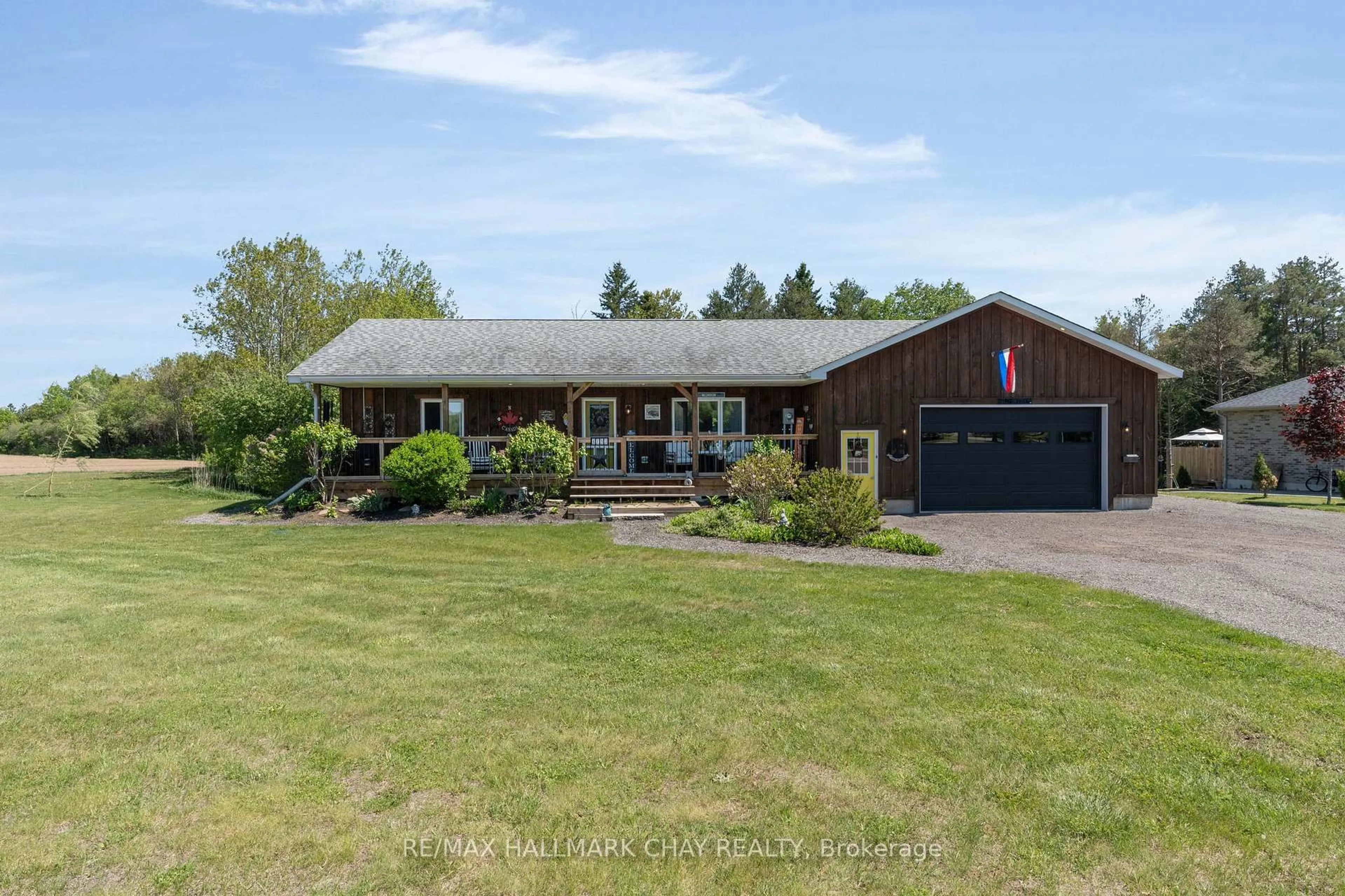 A pic from outside/outdoor area/front of a property/back of a property/a pic from drone, water/lake/river/ocean view for 4193 Hogback Rd, Clearview Ontario L0M 1K0