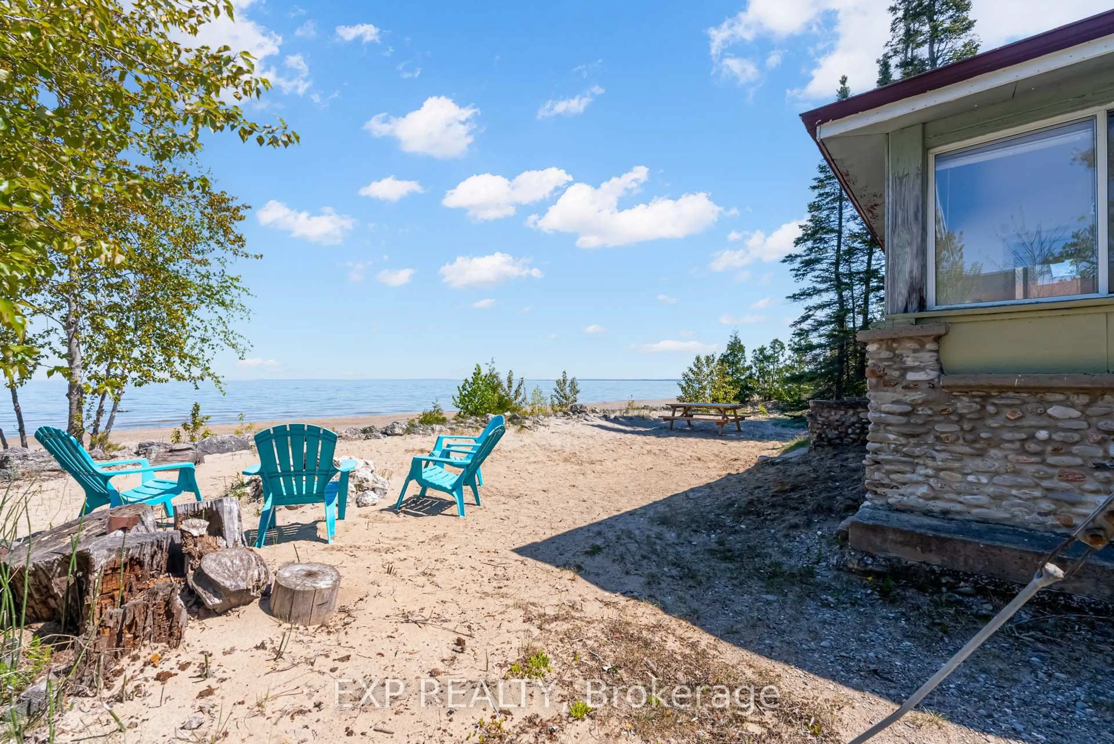 Patio, water/lake/river/ocean view for 2106 Shore Lane, Wasaga Beach Ontario L9Z 1T2