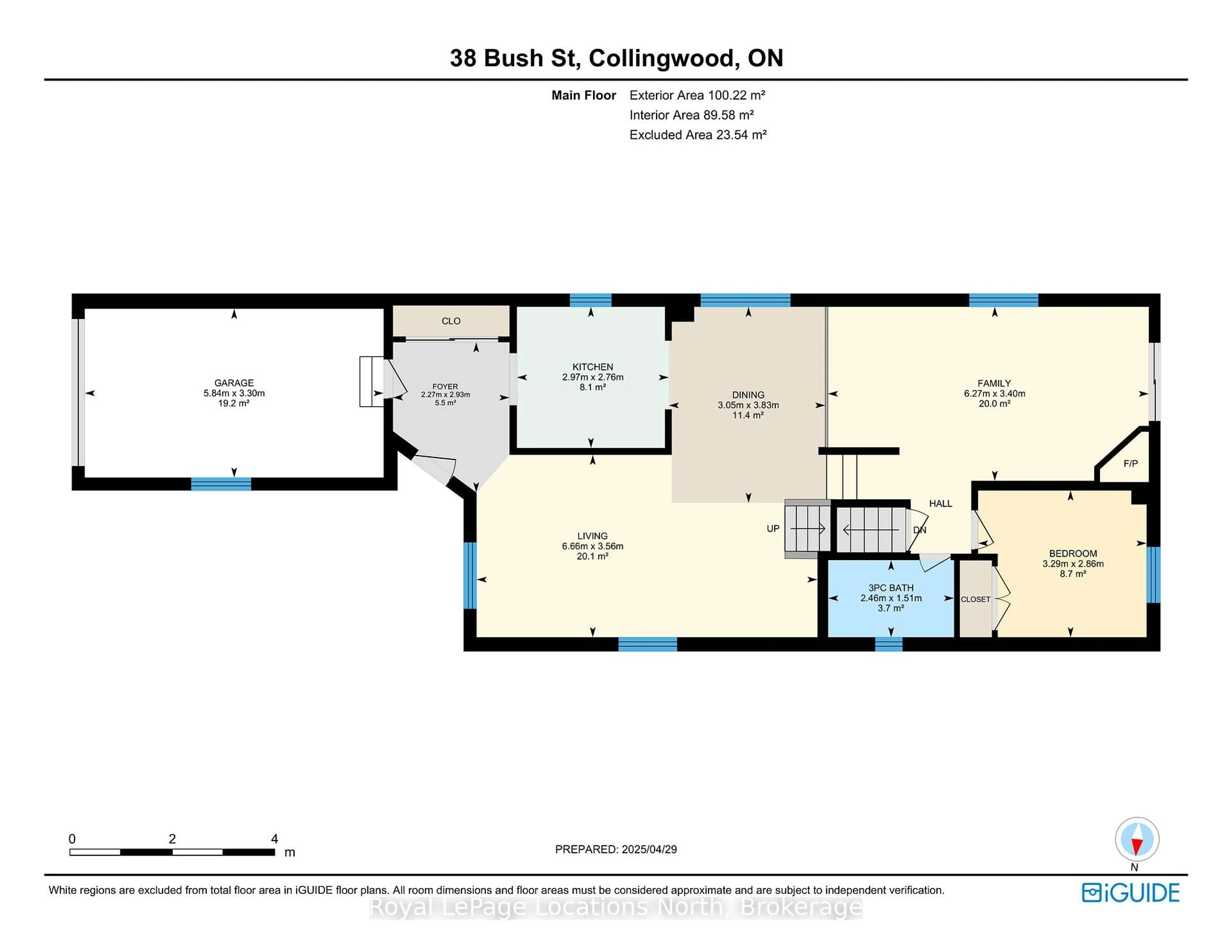 Floor plan for 38 Bush St, Collingwood Ontario L9Y 4T1