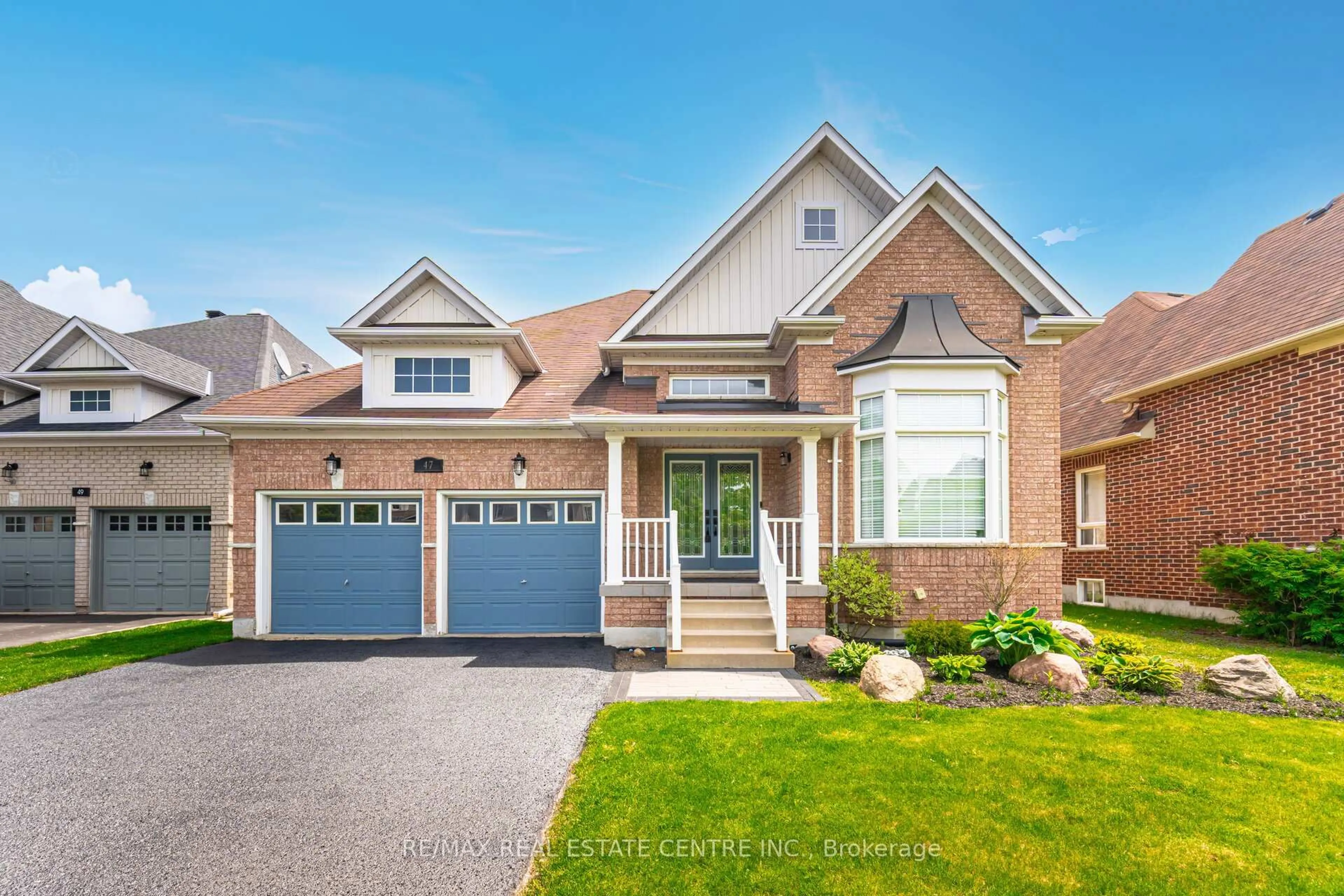 Home with brick exterior material, street for 47 Regalia Way, Barrie Ontario L4M 7H8