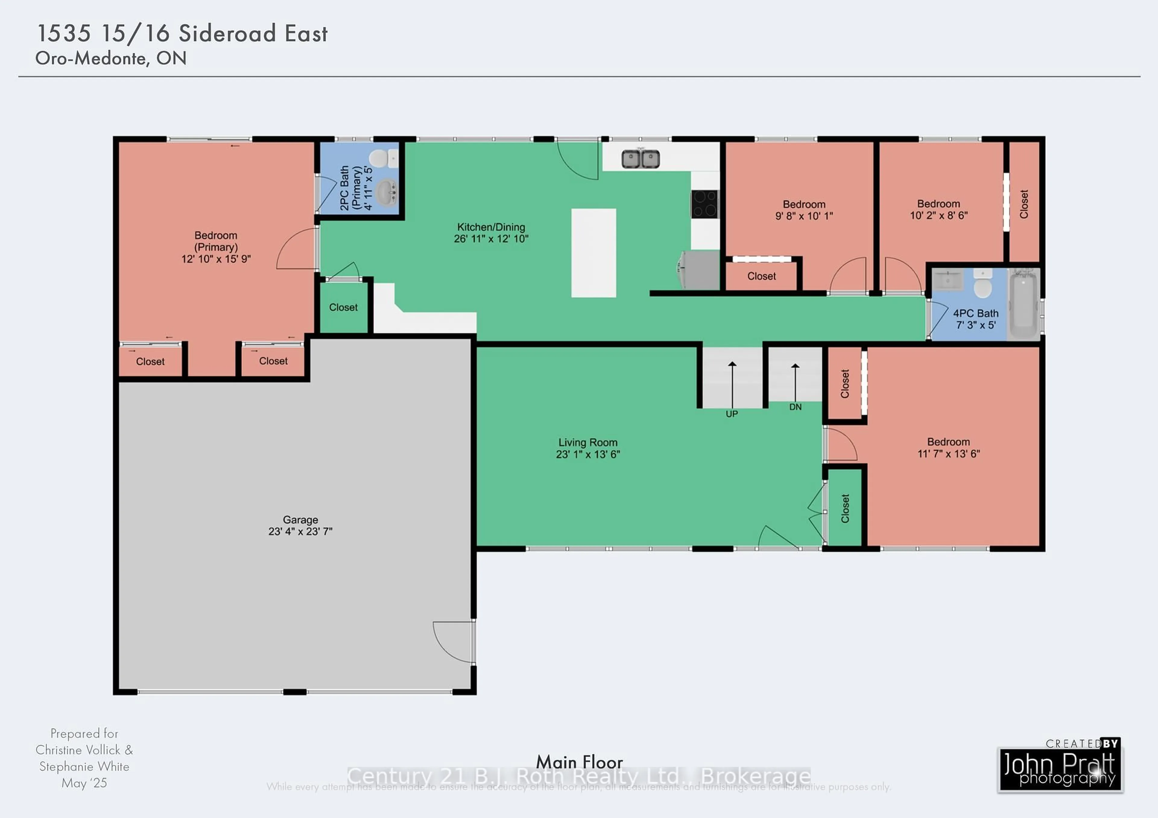 Floor plan for 1535 15/16 Sdrd, Oro-Medonte Ontario L0L 1T0