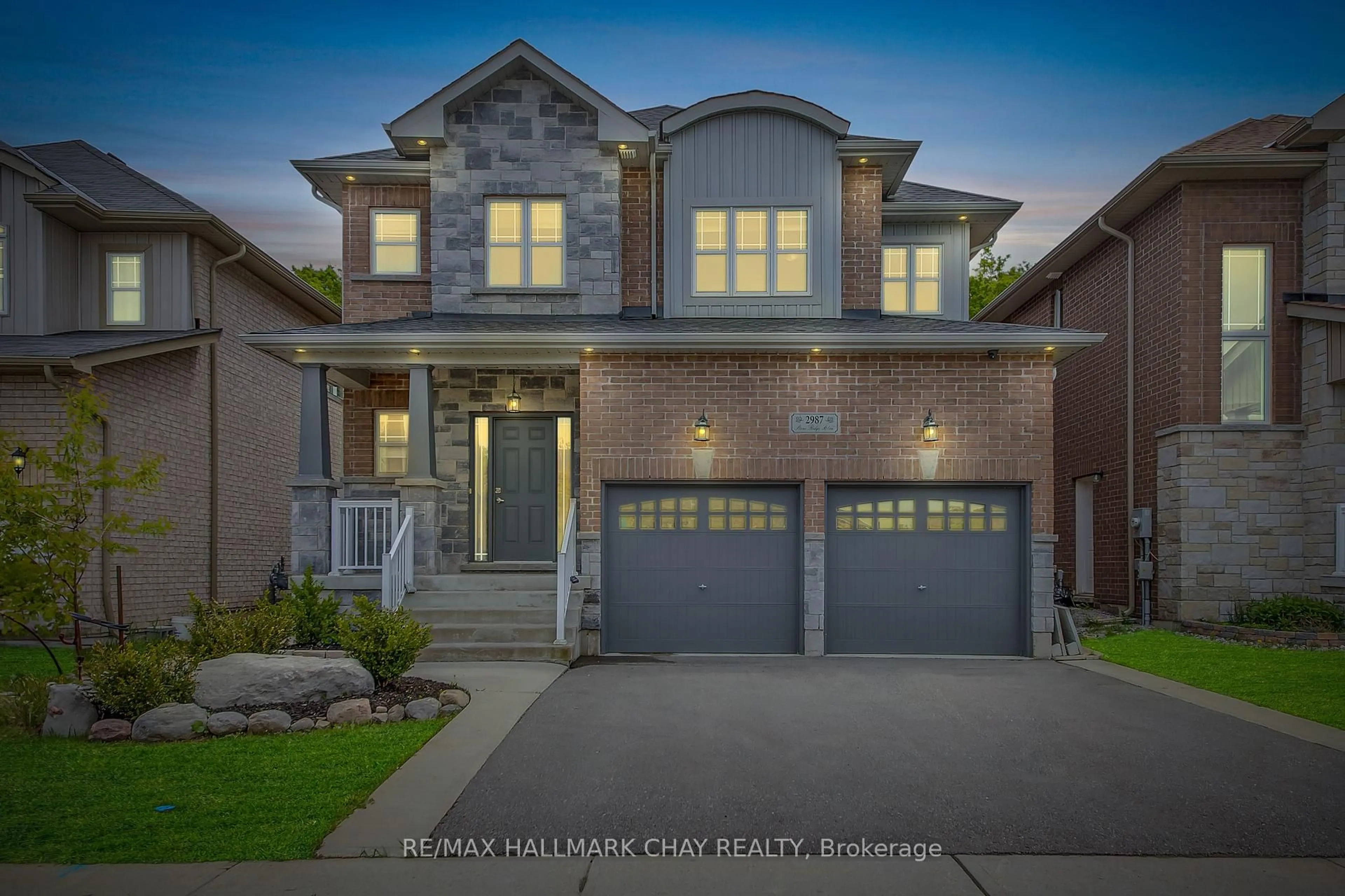 Home with brick exterior material, street for 2987 Stoneridge Blvd, Orillia Ontario L3V 8J5